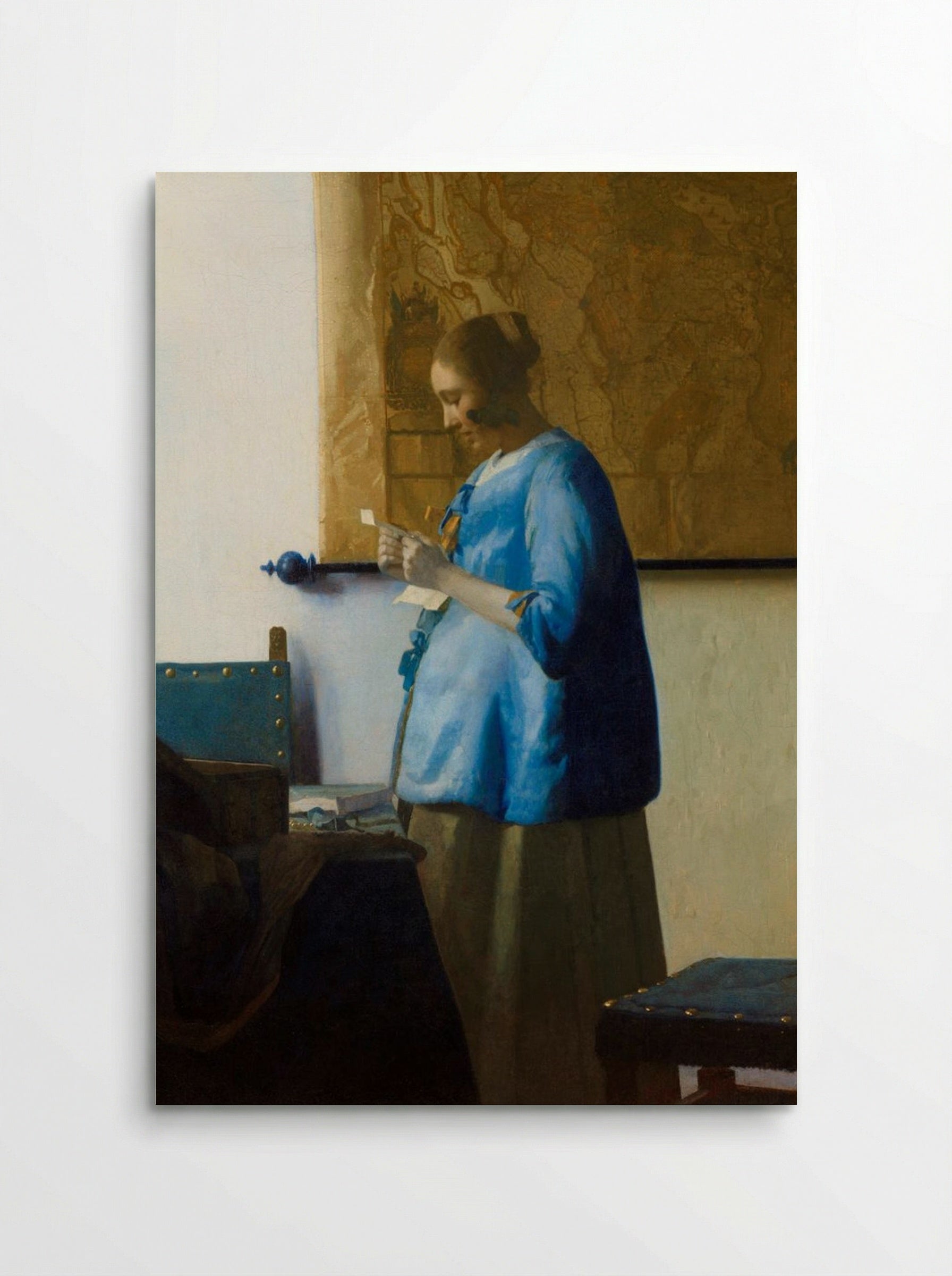 Woman Reading a Letter - Johannes Vermeer - Poster