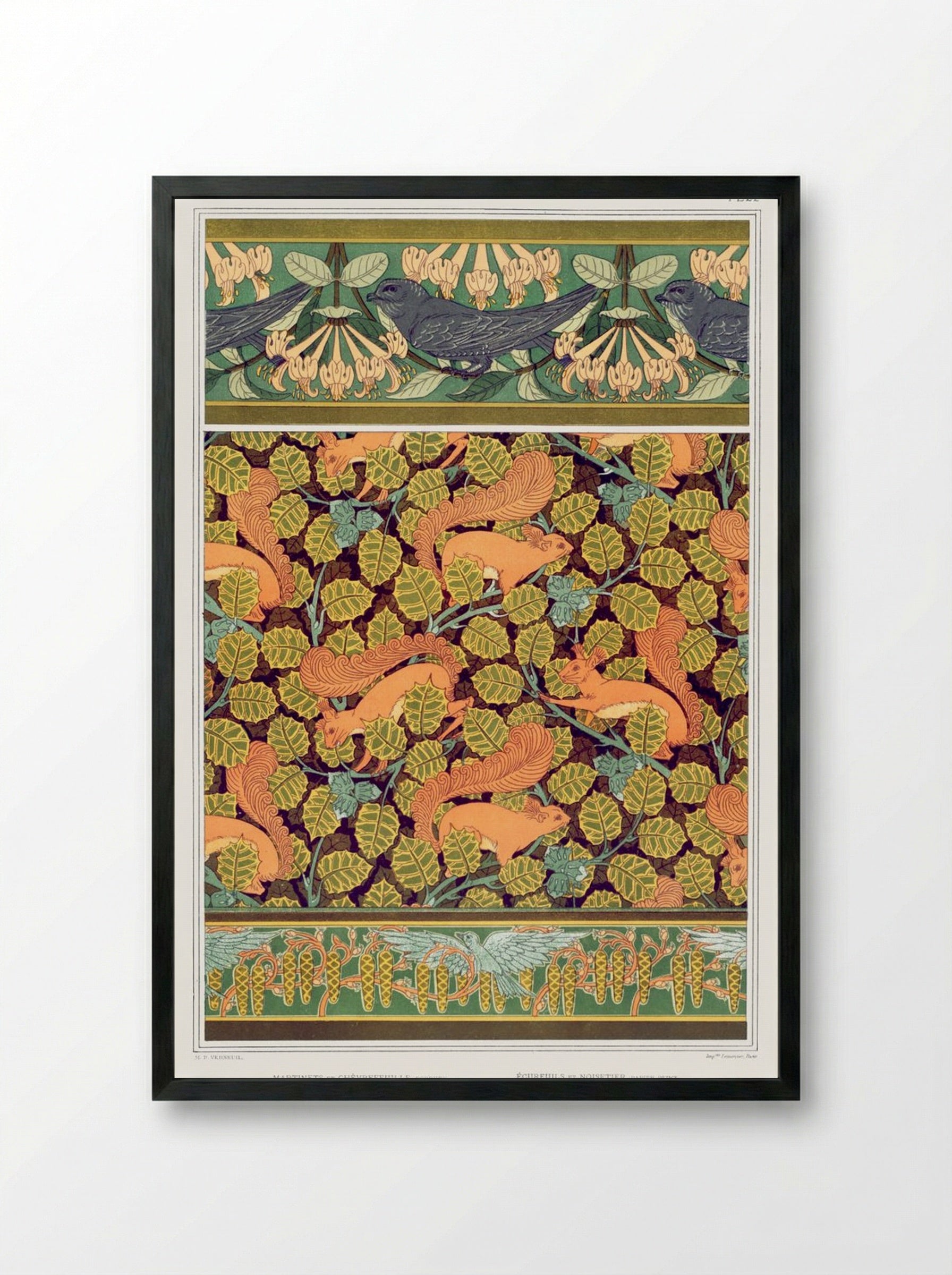 L'Animal dans la Décoration, Plate 22 - Maurice Pillard Verneuil - Framed Print Black