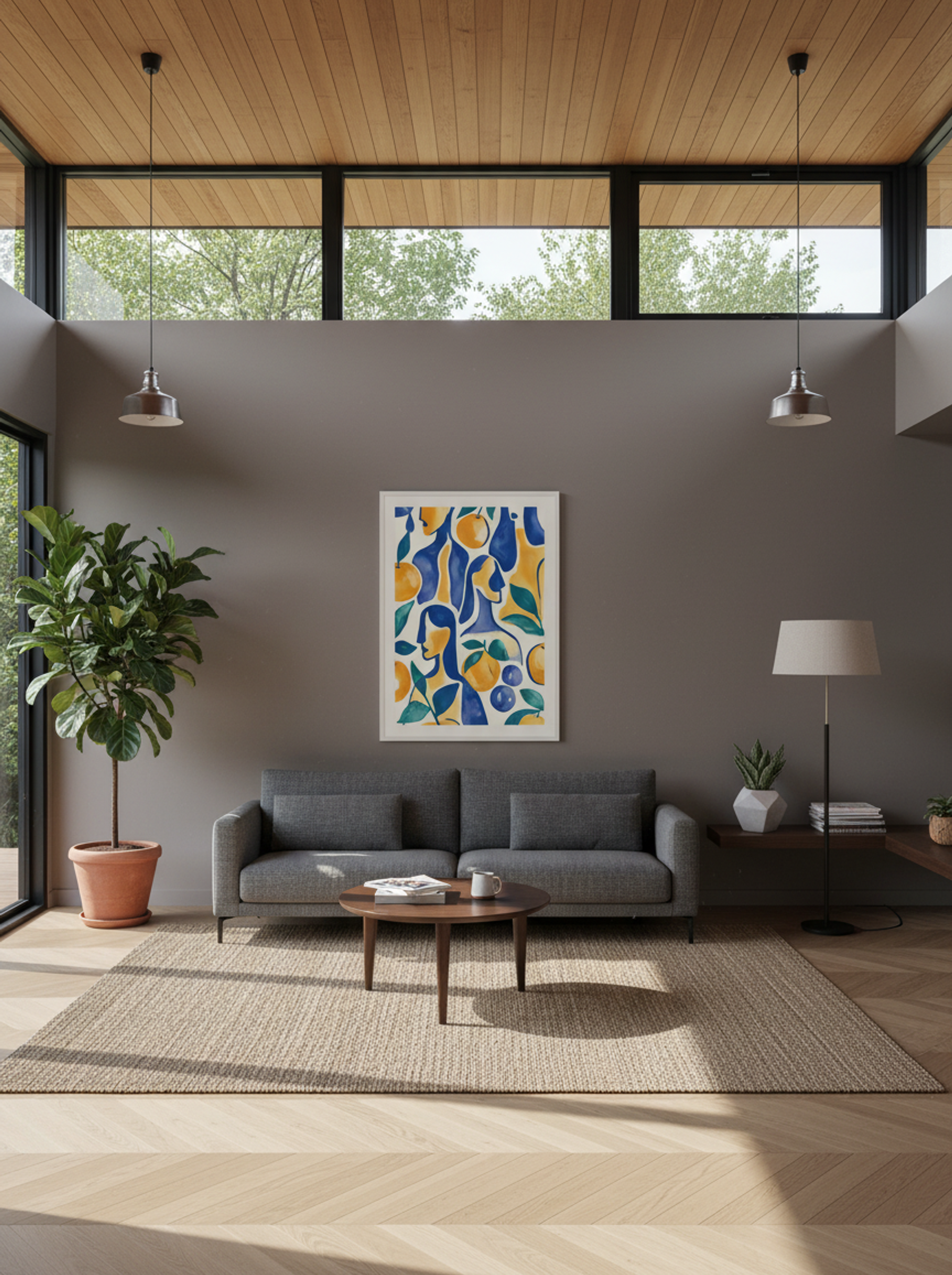 Citrus Muse in Indigo - Lifestyle