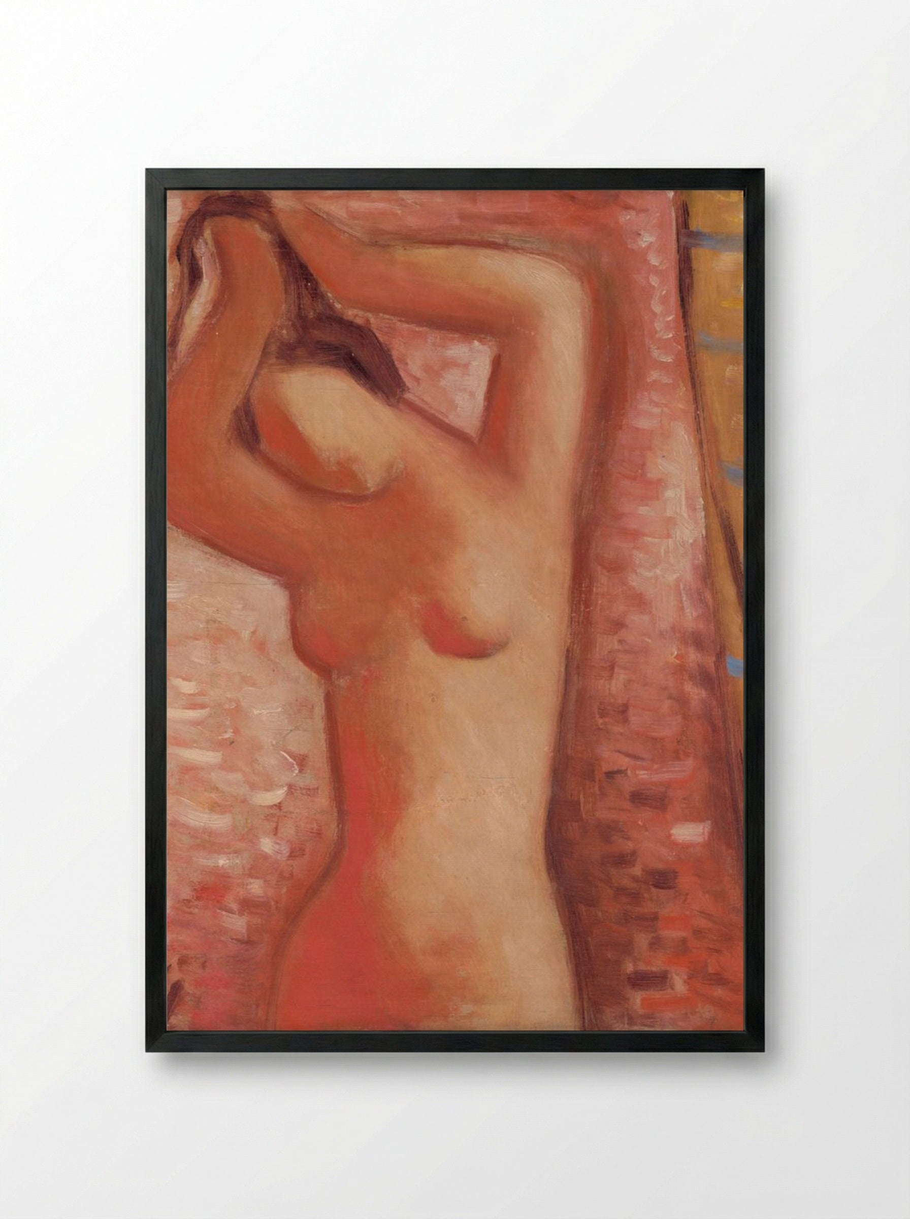 After Bath - Mikuláš Galanda - Framed Print Black