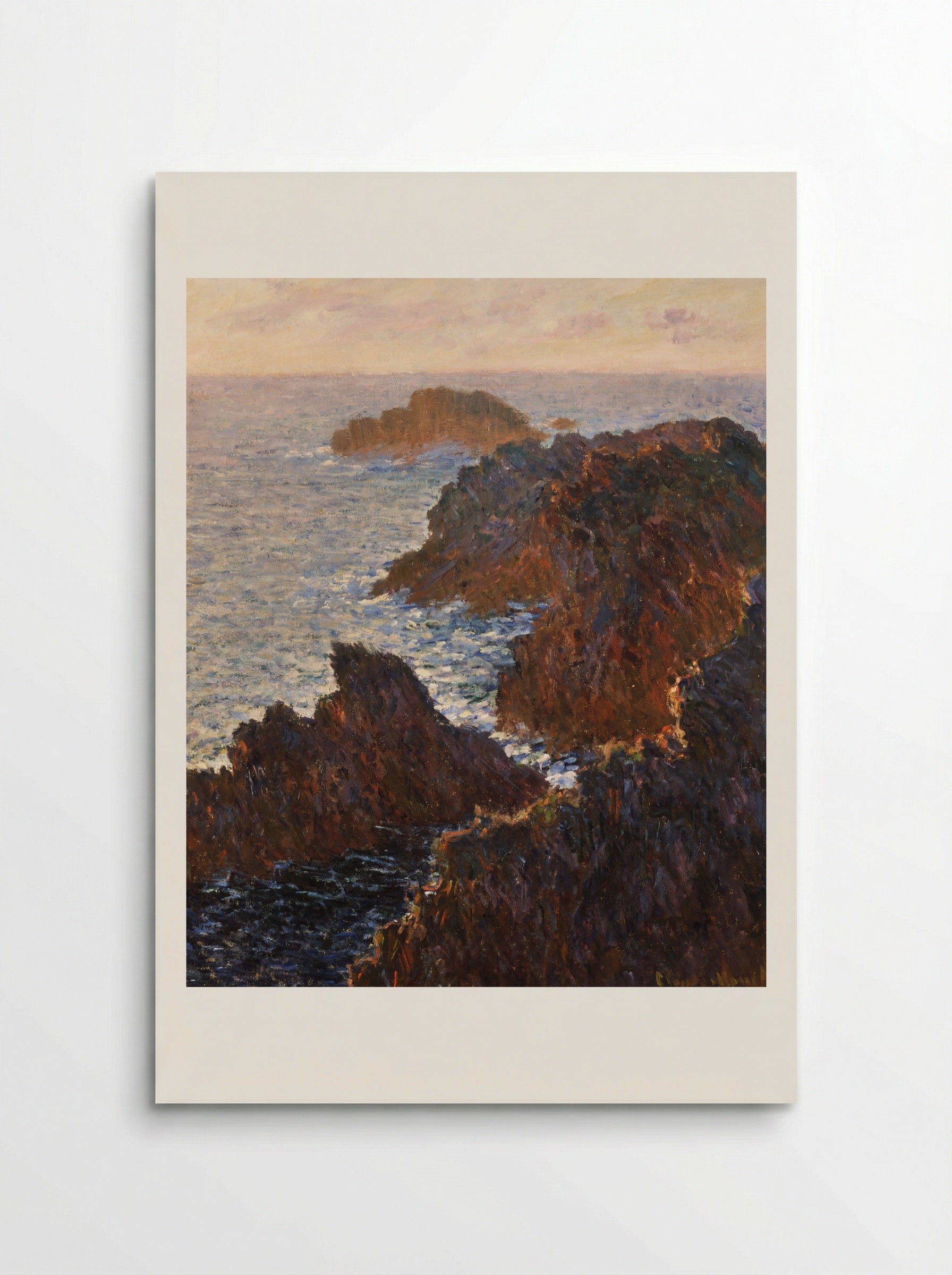 Rocks at Belle-Île, Port-Domois - Claude Monet - Poster