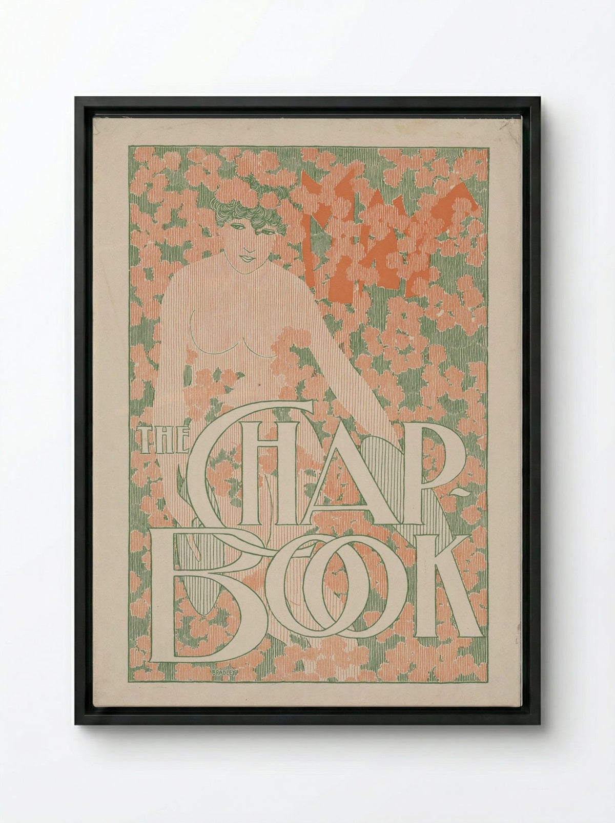 The Chap-Book No. 4, May - Will H. Bradley - Framed Canvas Black