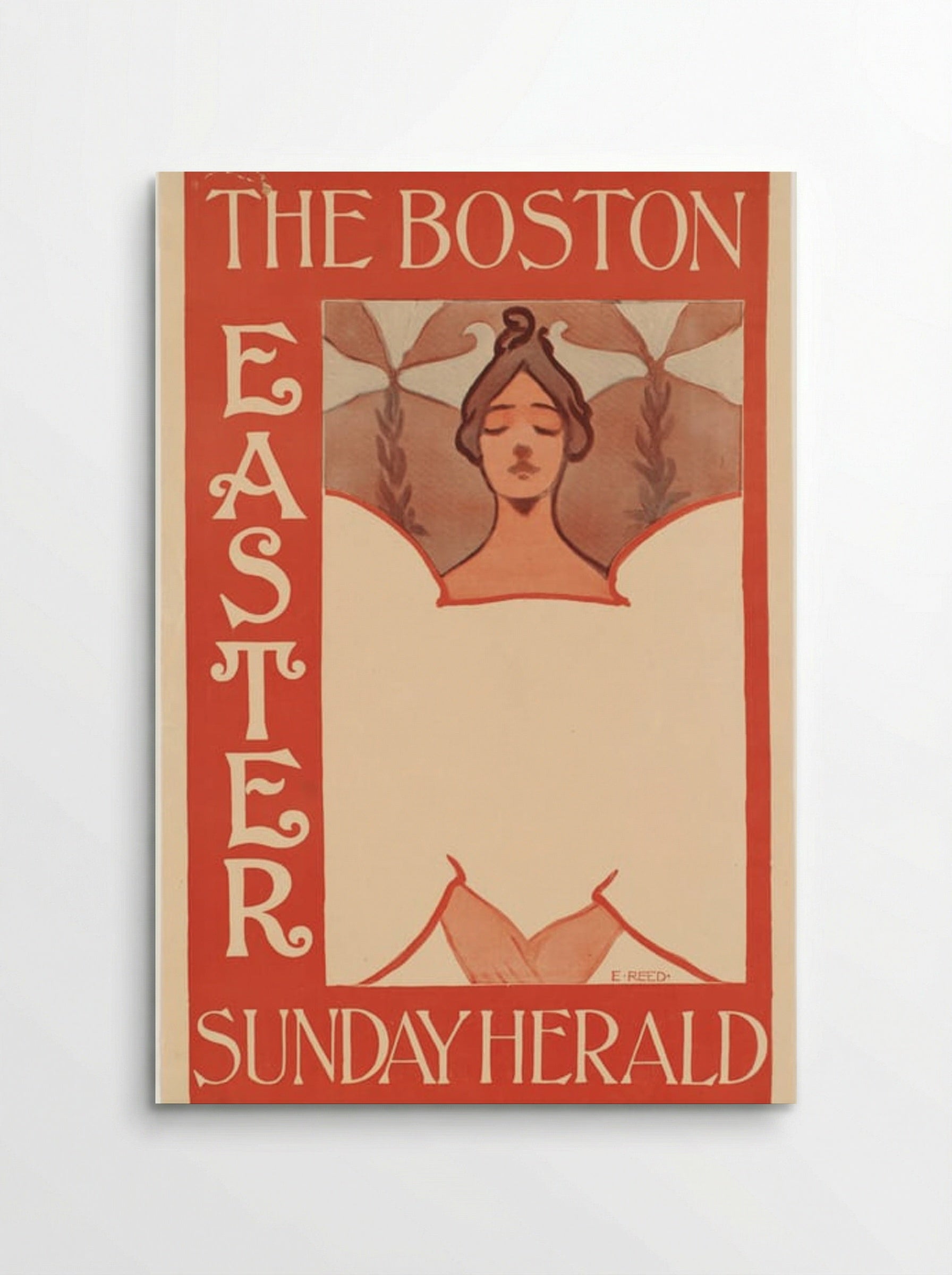 The Boston Sunday Herald, Easter Illustration - Ethel Reed - Poster