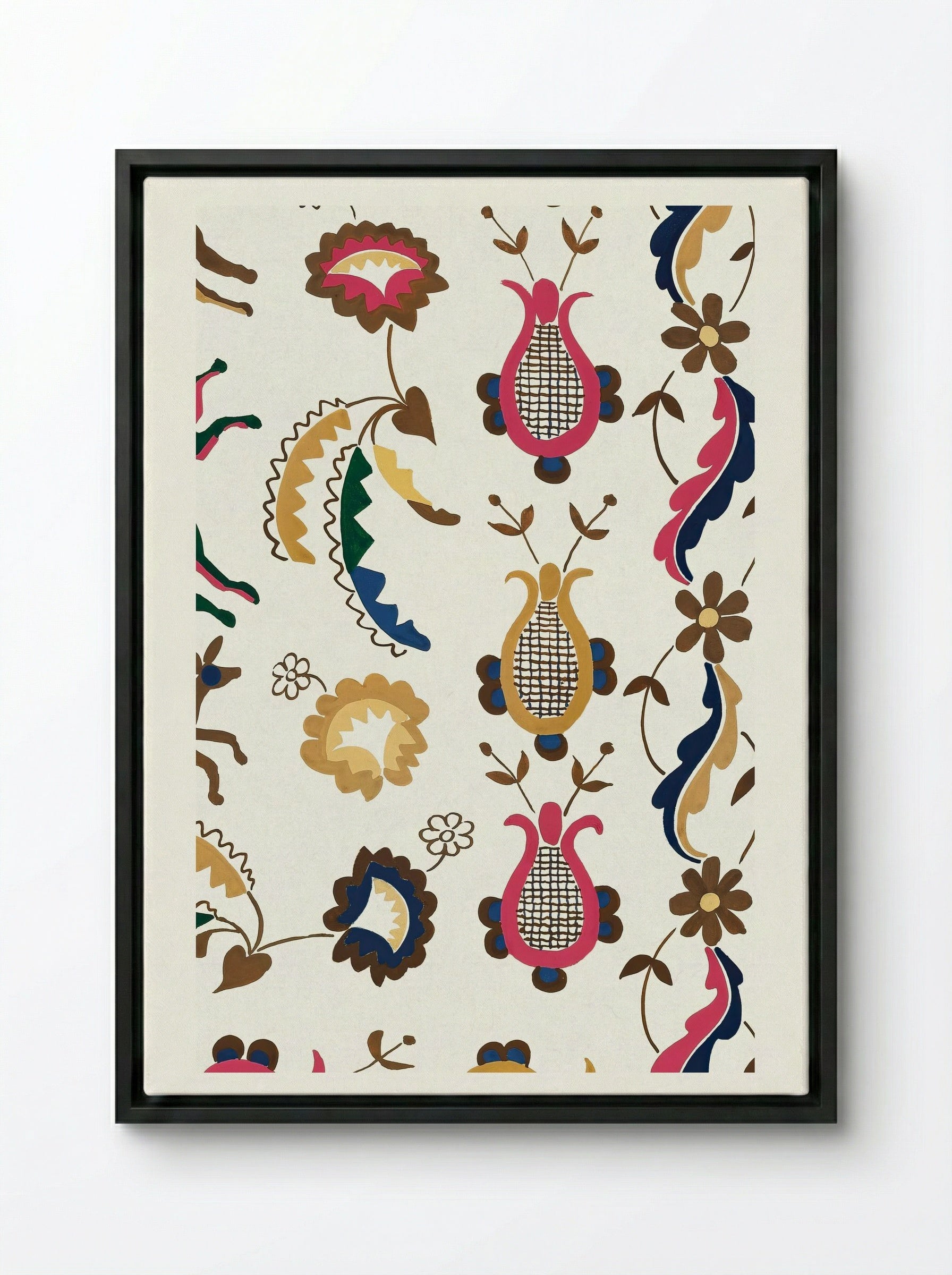 Colcha - Majel G. Claflin - Framed Canvas Black