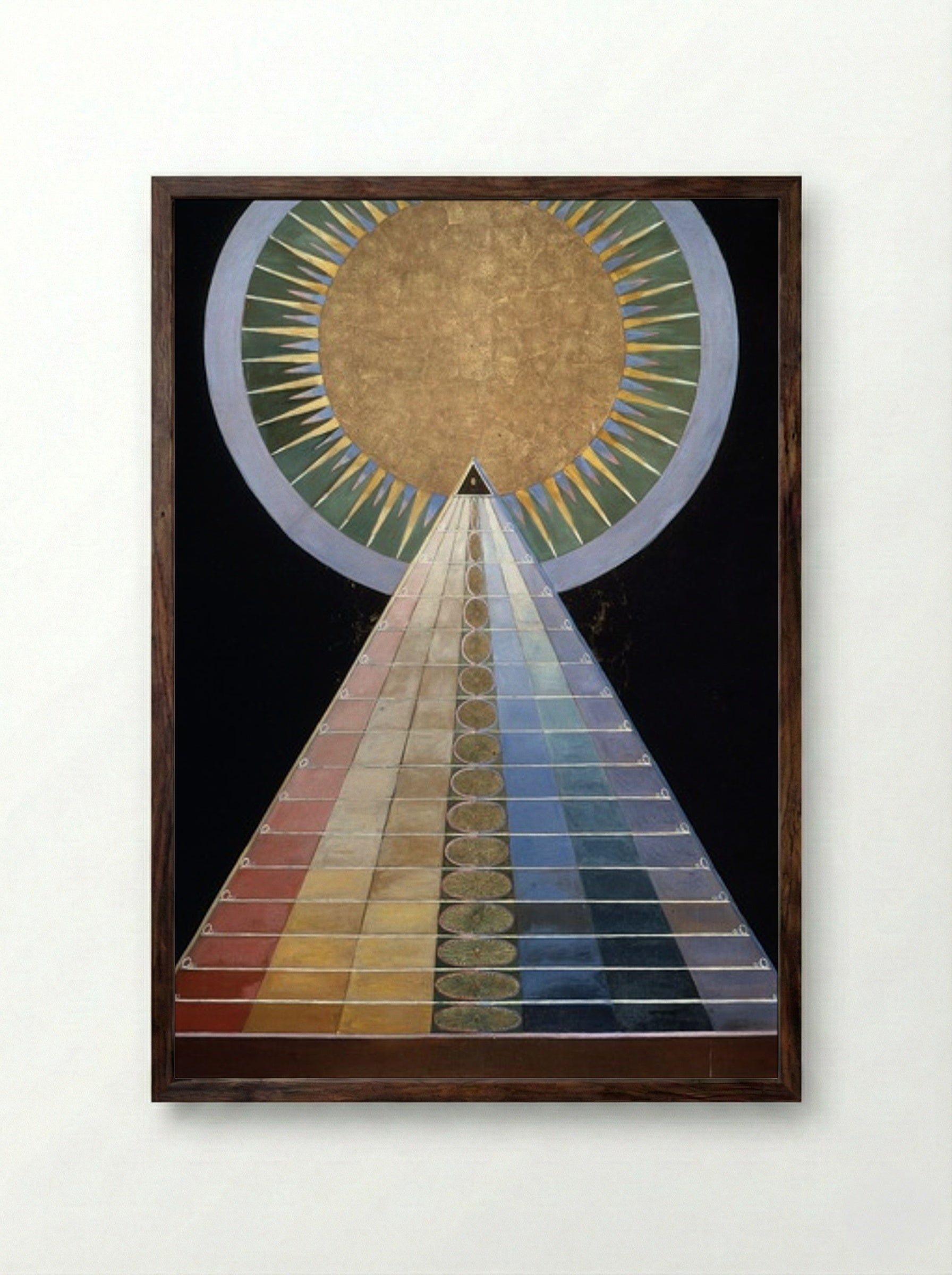 Altarpiece No. 1, Group X - Hilma af Klint - Framed Print Dark Wood