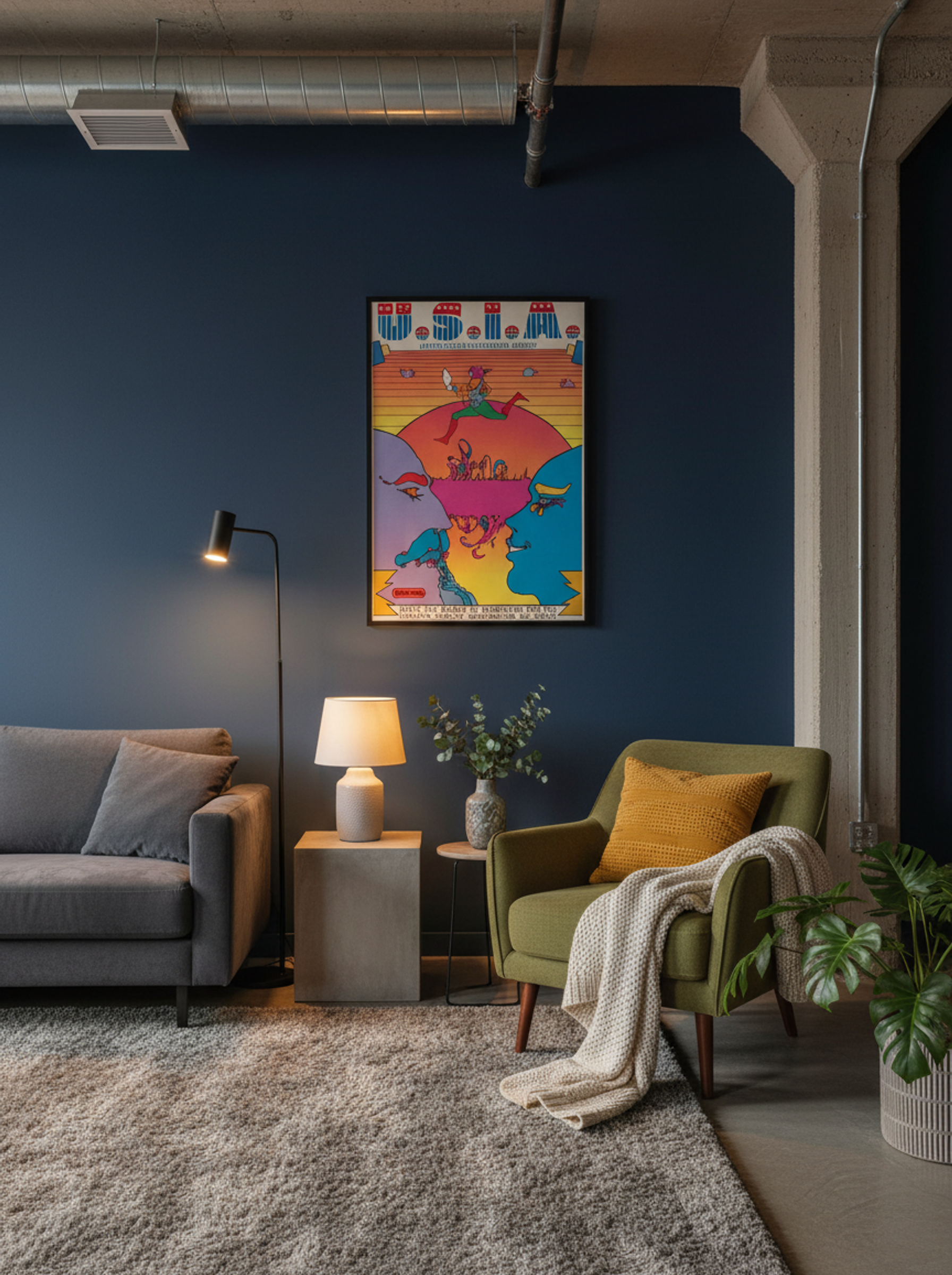 U.S.I.A. United States Information Agency Poster - Peter Max - Lifestyle