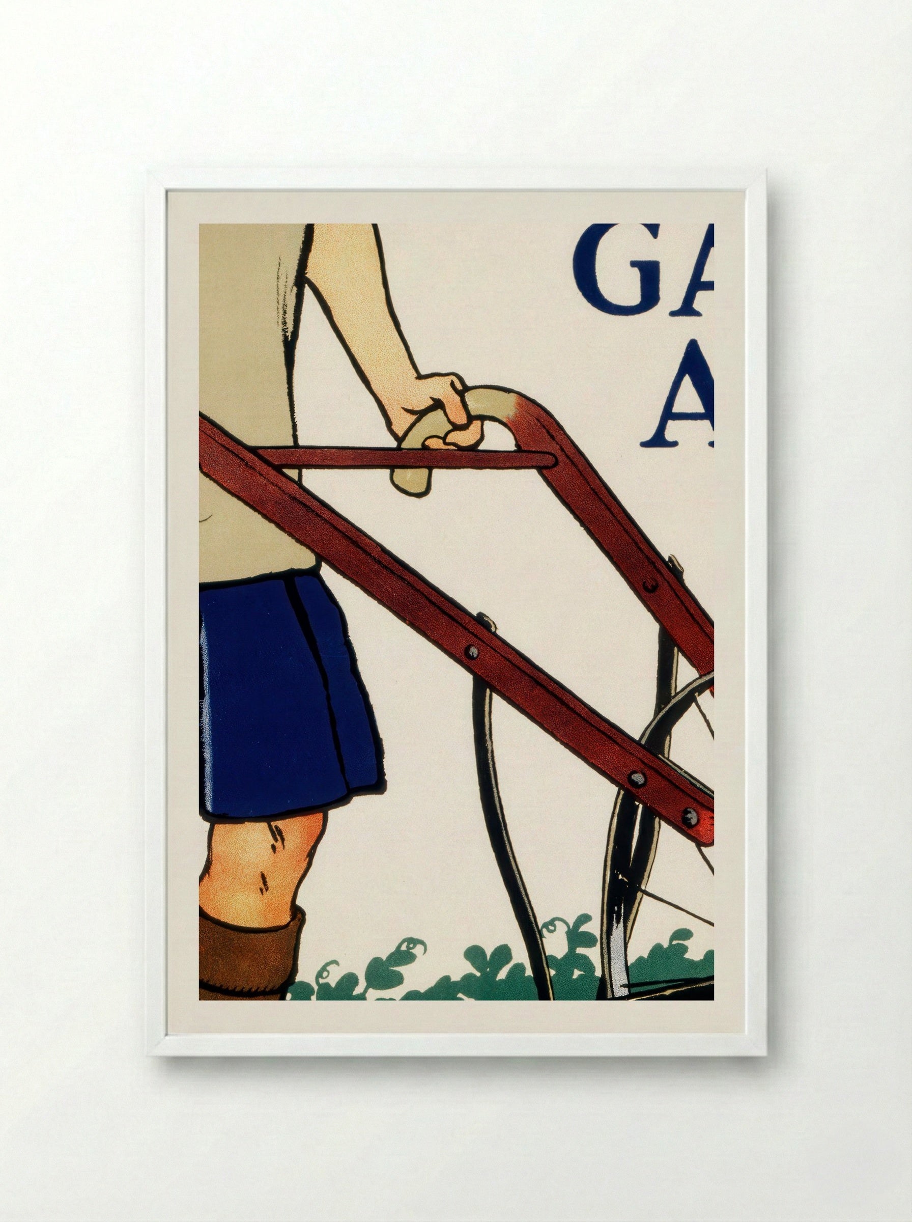 Join the United States School Garden Army - Edward Penfield - Framed Print White
