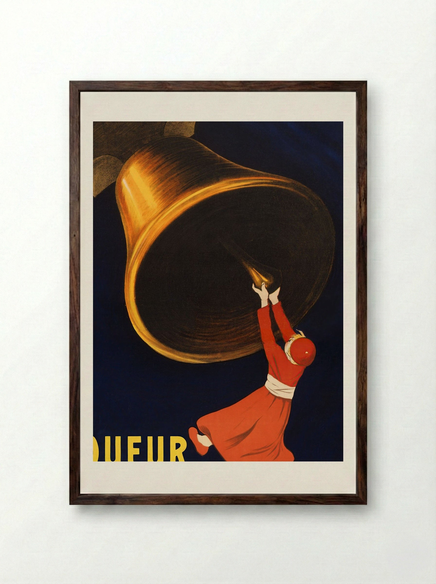 Angelus Liqueur des Salésiens de Dom Bosco - Leonetto Cappiello - Framed Print Dark Wood
