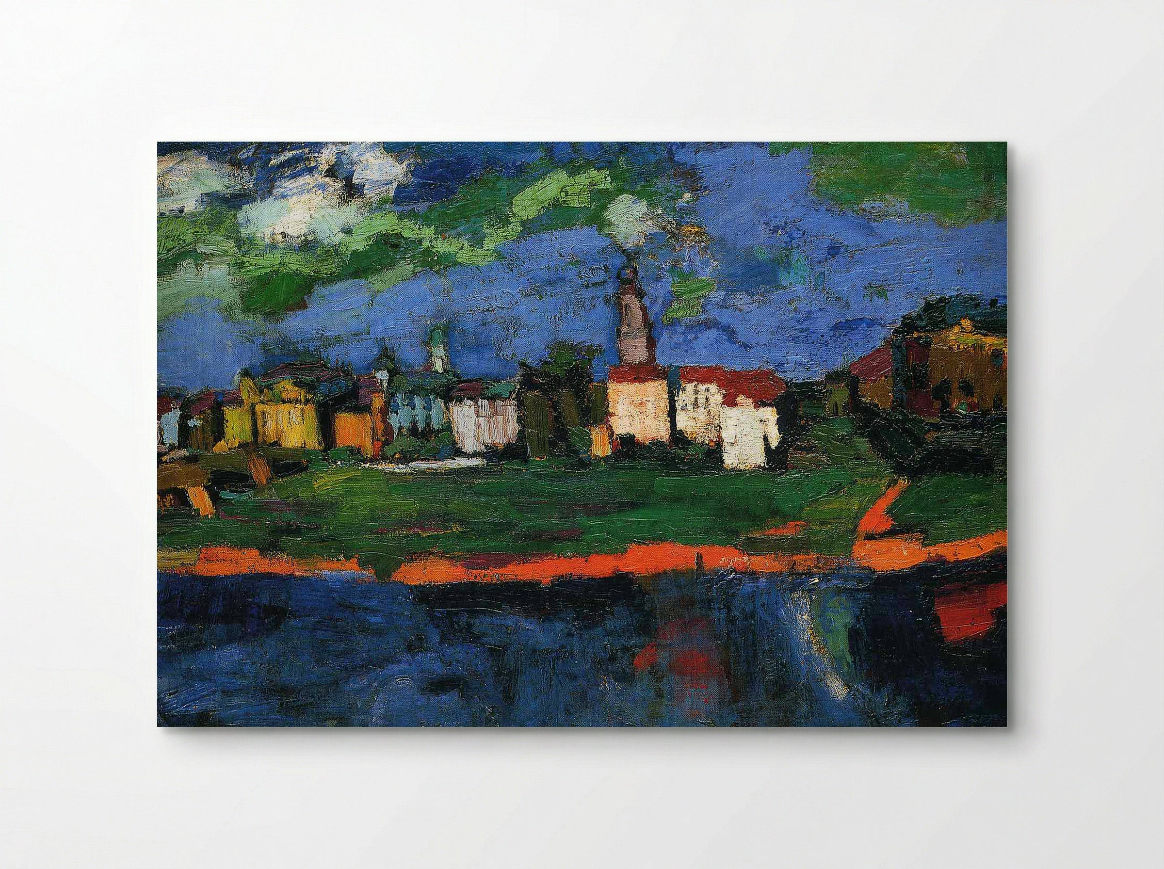 The Elbe Near Dresden - Oskar Kokoschka - Poster