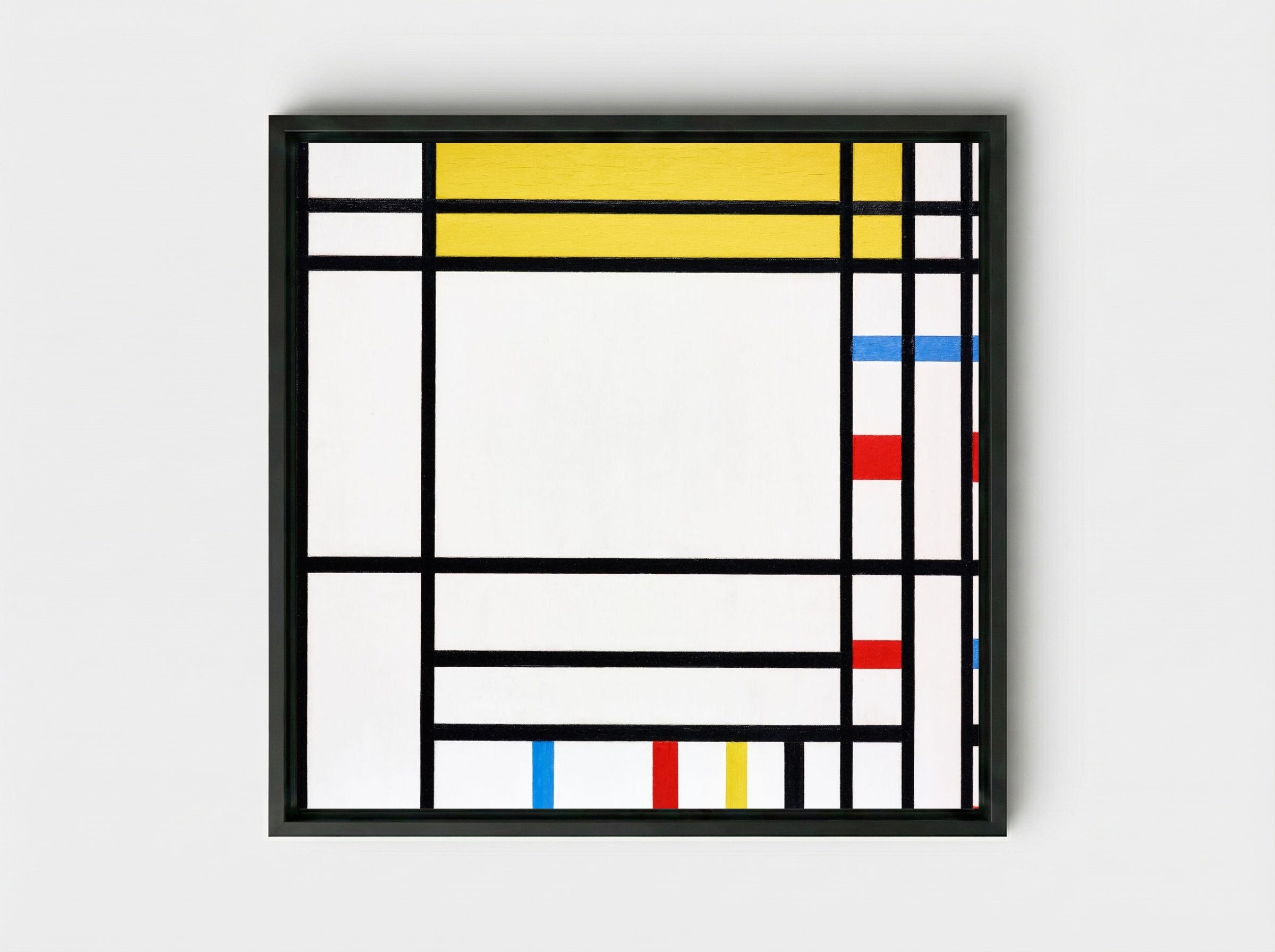 Place de la Concorde - Piet Mondrian - Framed Canvas Black
