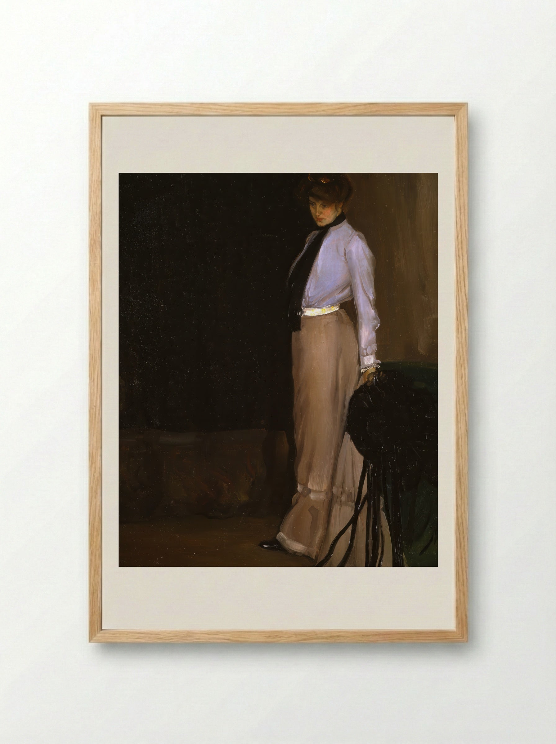 The Model - Alfred Henry Maurer - Framed Print Wood