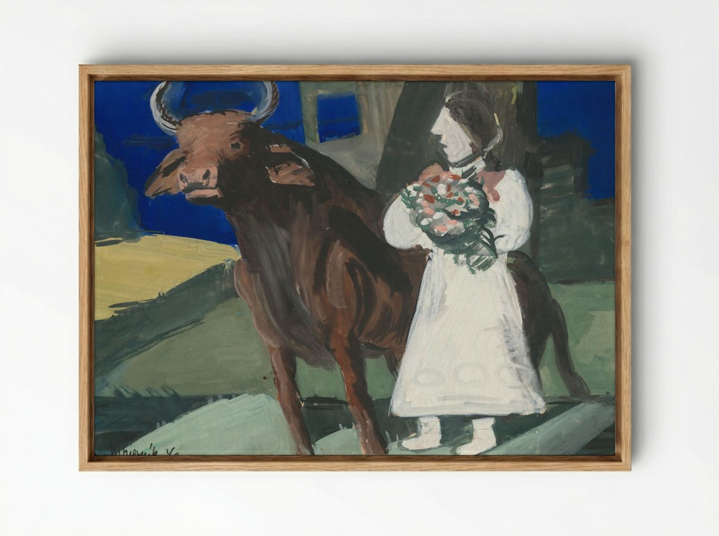 The Bride - Cyprián Majerník - Framed Canvas Wood