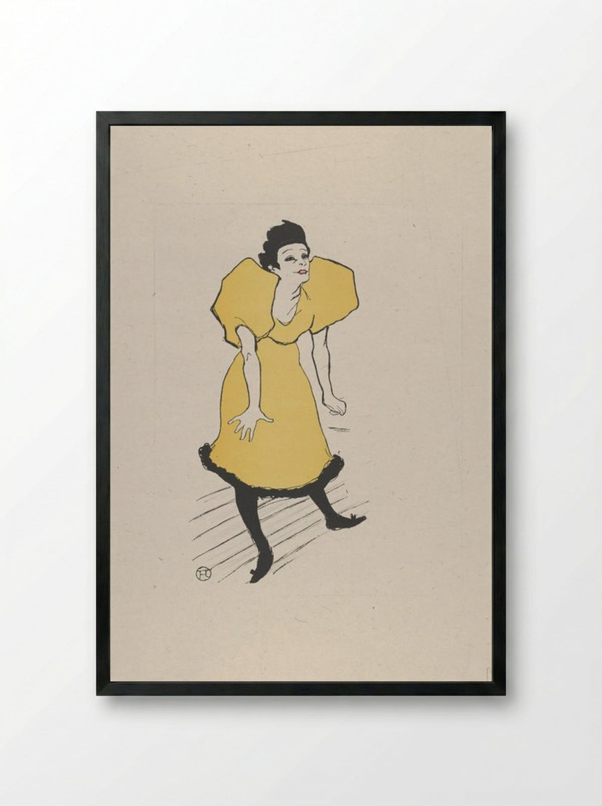 Polaire - Henri de Toulouse-Lautrec - Framed Print Black