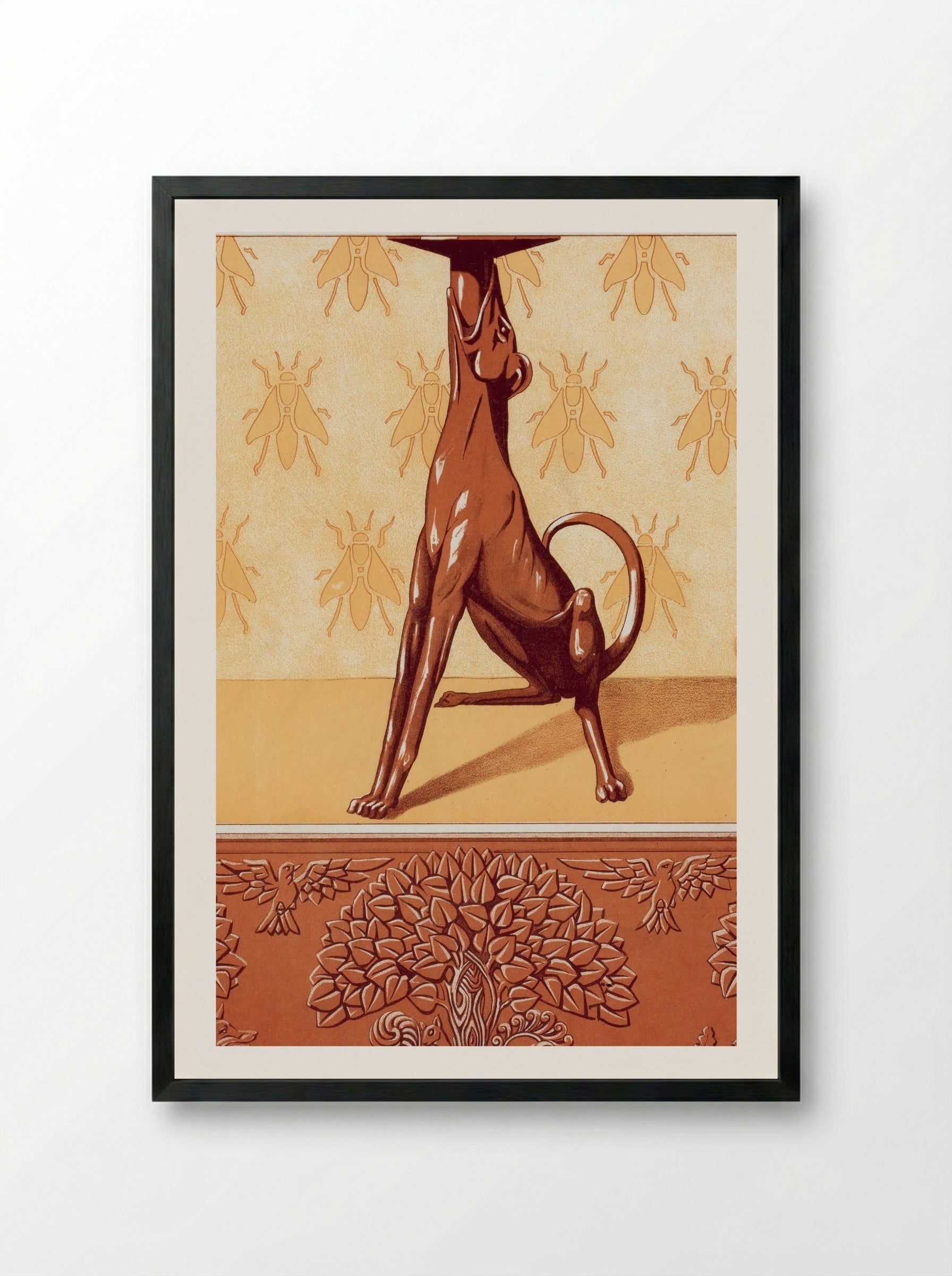 L'Animal dans la Décoration, Plate 26 - Fine Art Print - Framed Print Black
