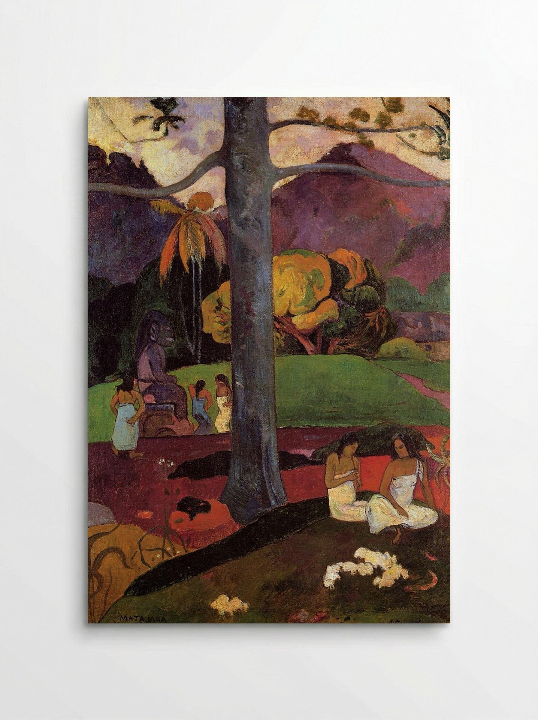 Mata Mua (In Olden Times) - Paul Gauguin - Poster