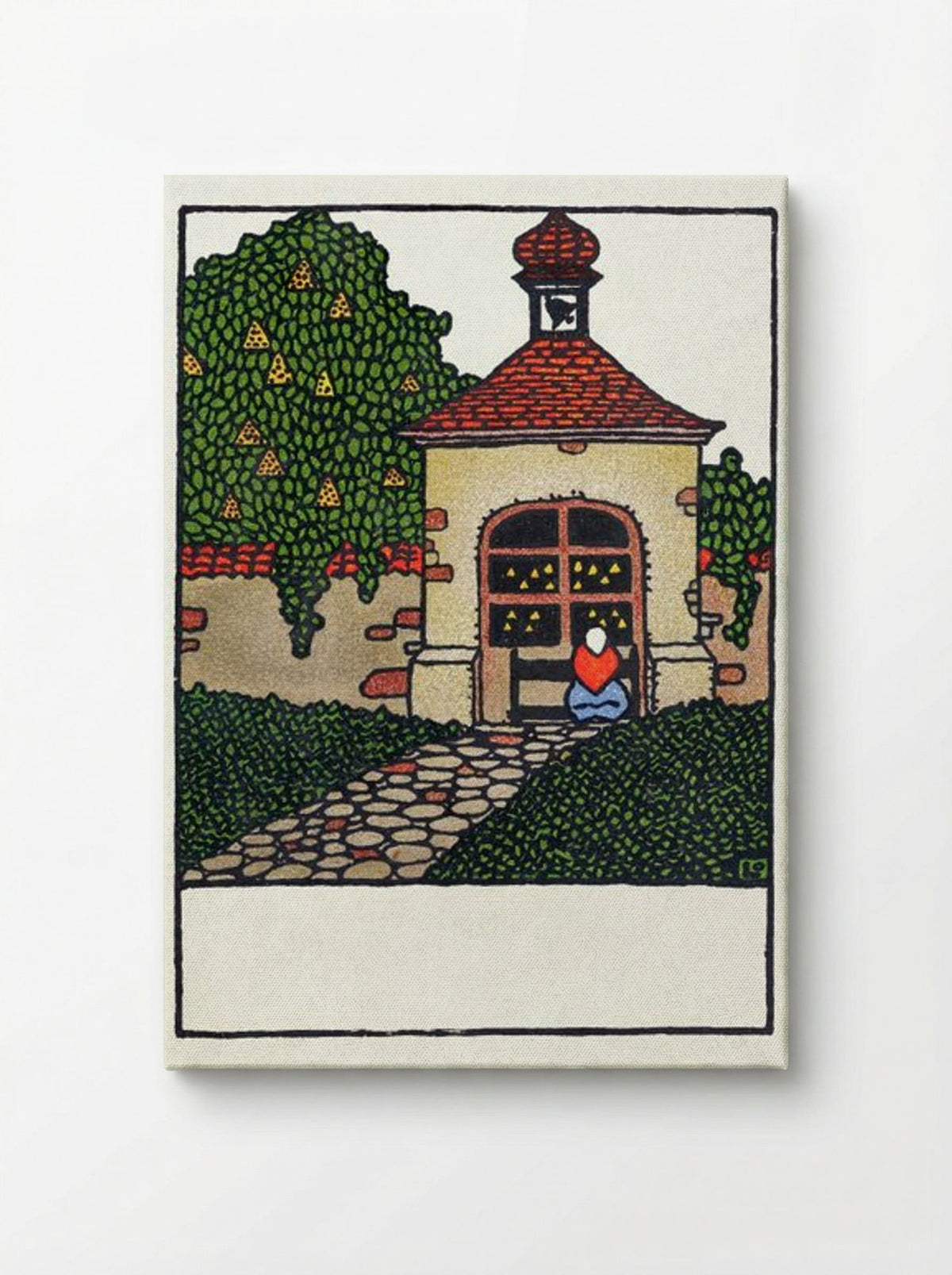Easter Card with Chapel - Otto Friedrich Carl Lendecke - Canvas