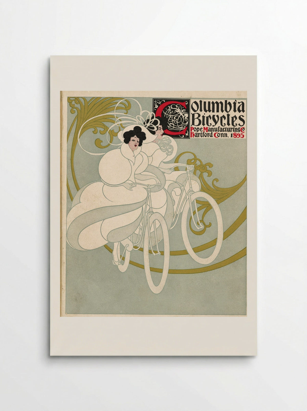 Columbia Bicycles, Pope Manufacturing Co., Hartford, Conn. - Will H. Bradley - Poster