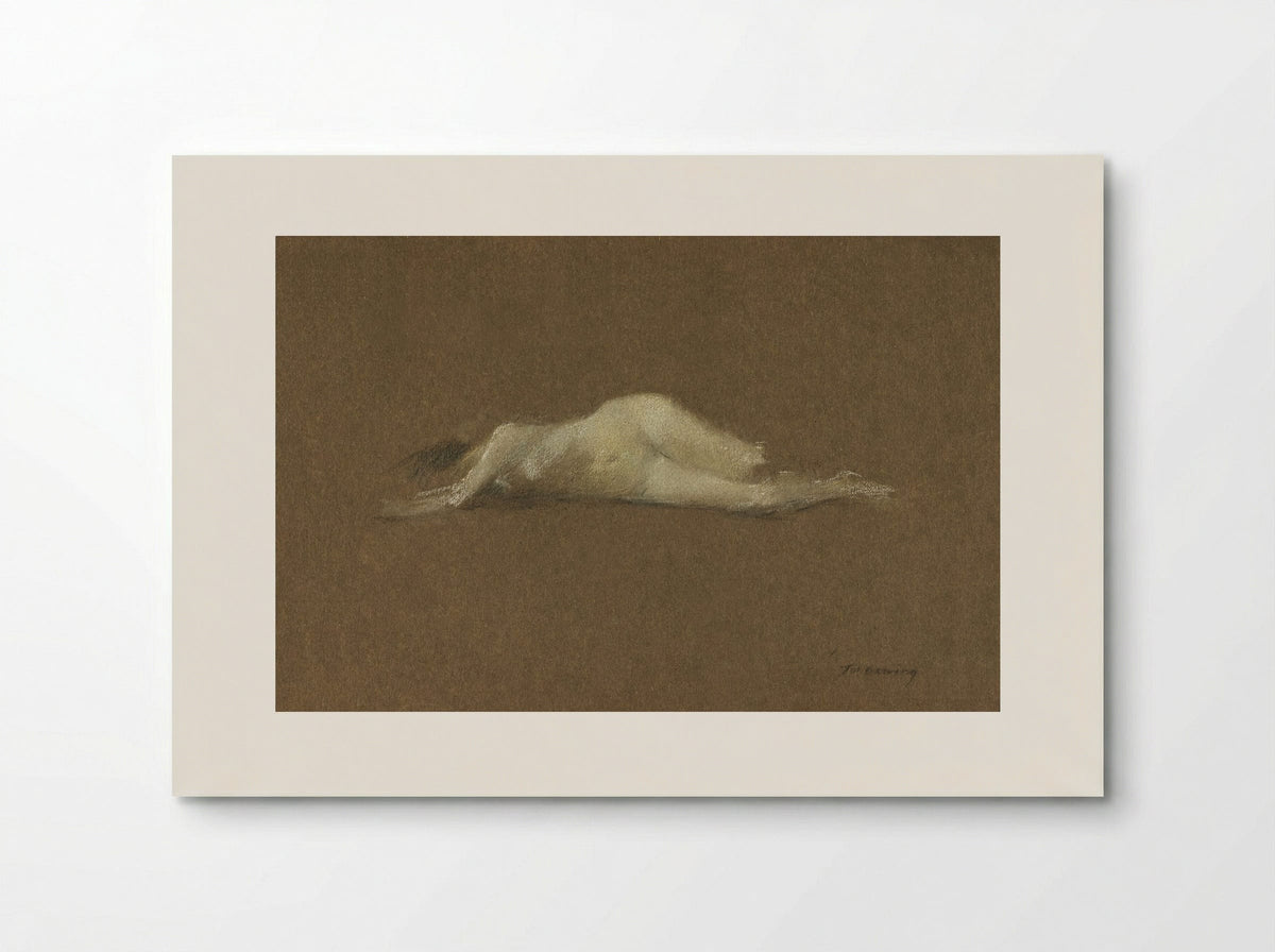 Nude Woman on Her Side - Thomas Wilmer Dewing - Poster