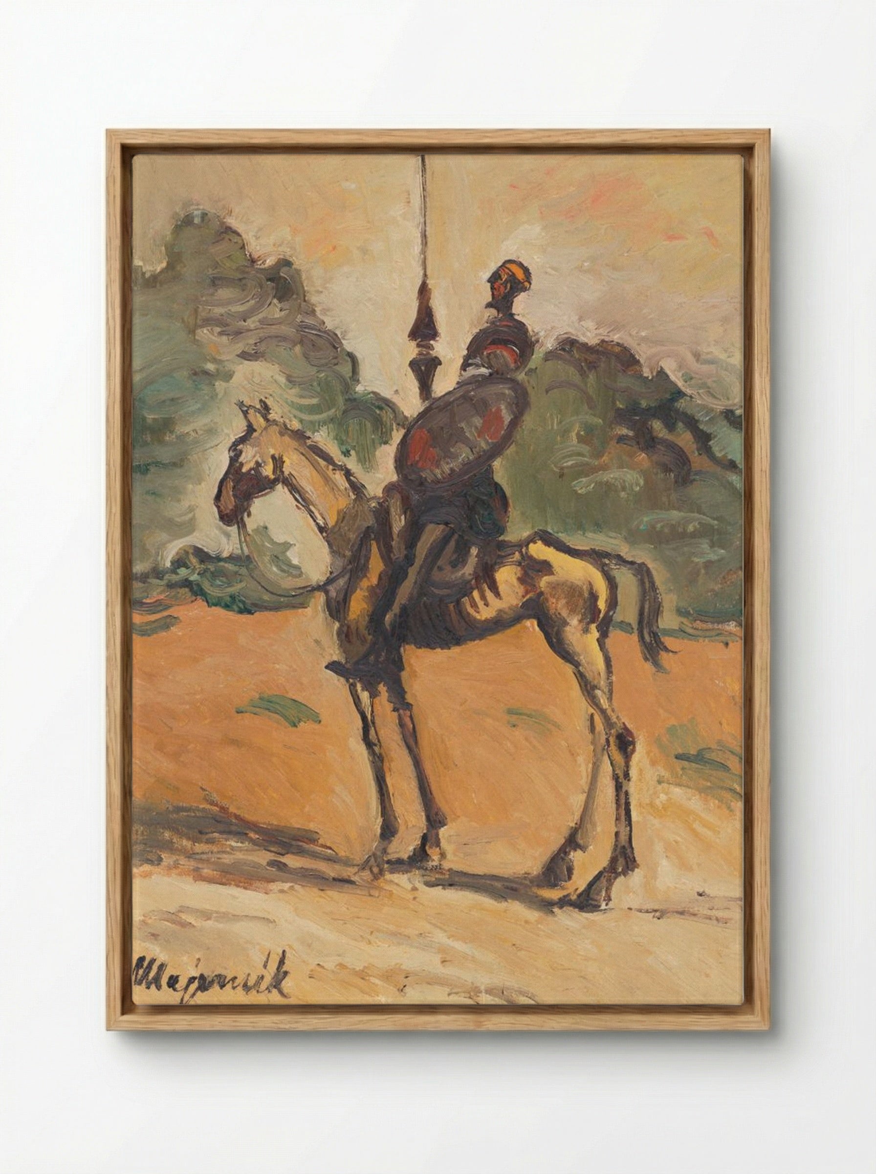 Don Quixote - Cyprián Majerník - Framed Canvas Wood