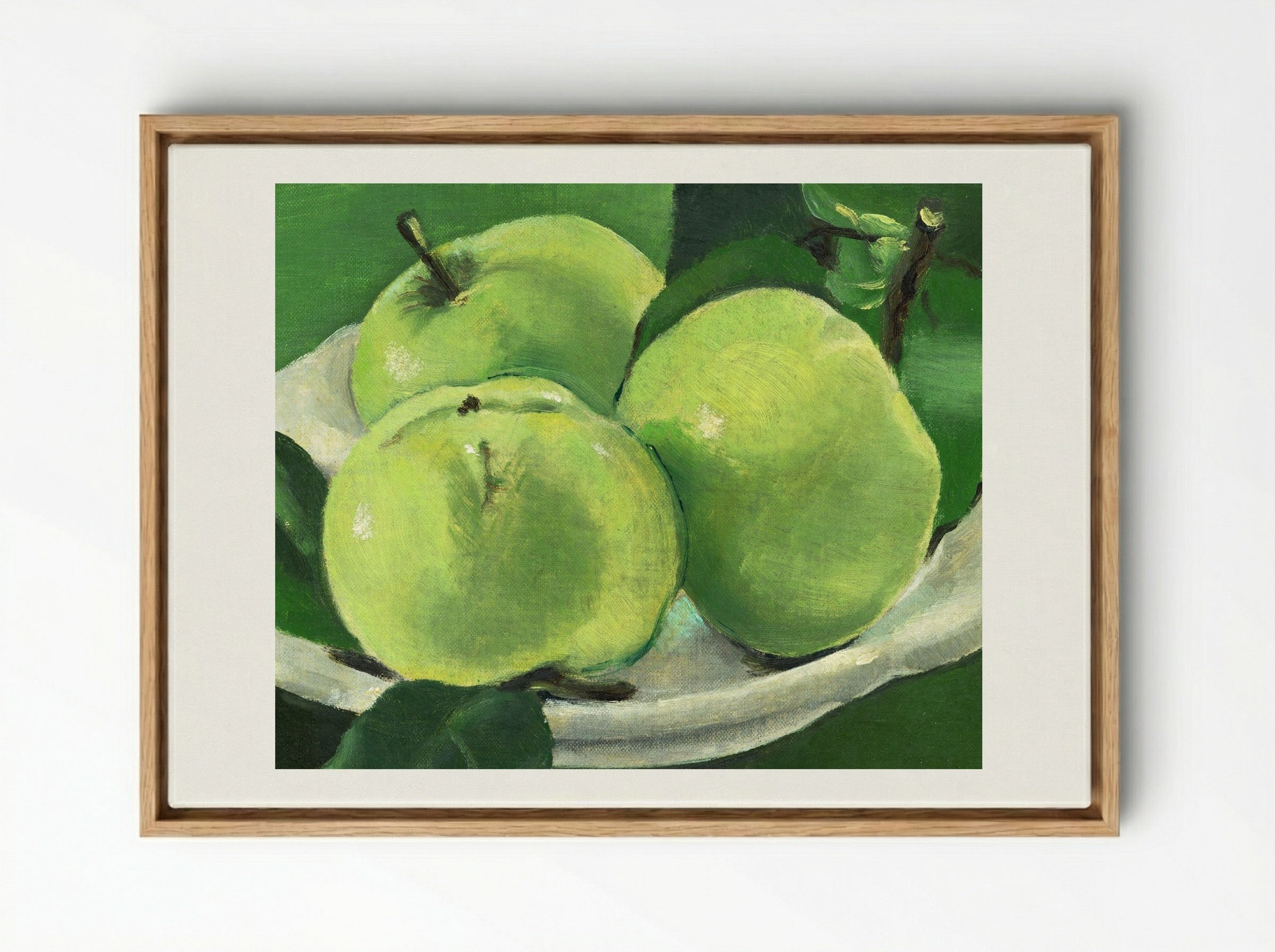 Still Life with Apples - Mikuláš Galanda - Framed Canvas Wood