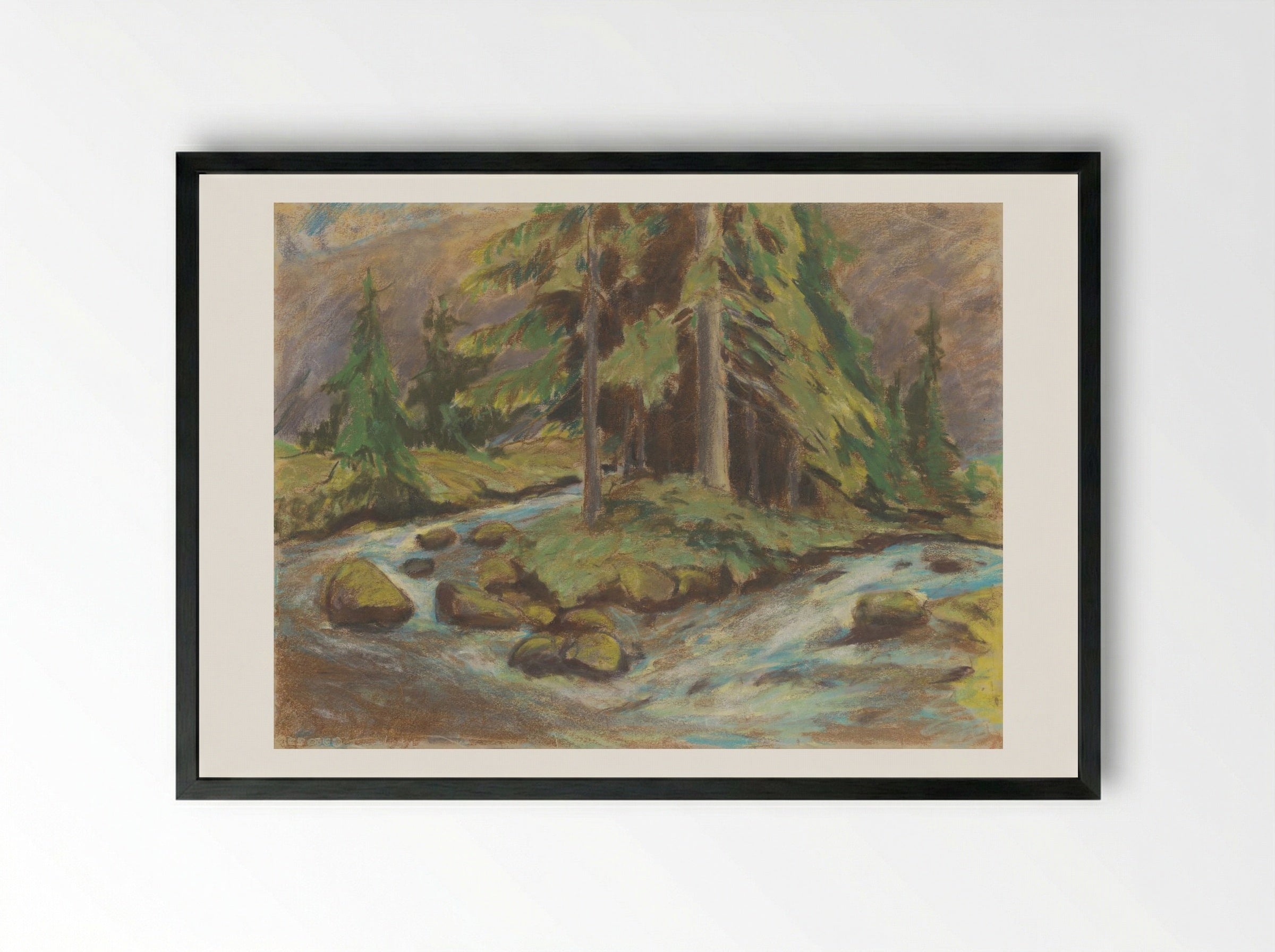 Demänovská Brook - Zolo Palugyay - Framed Print Black