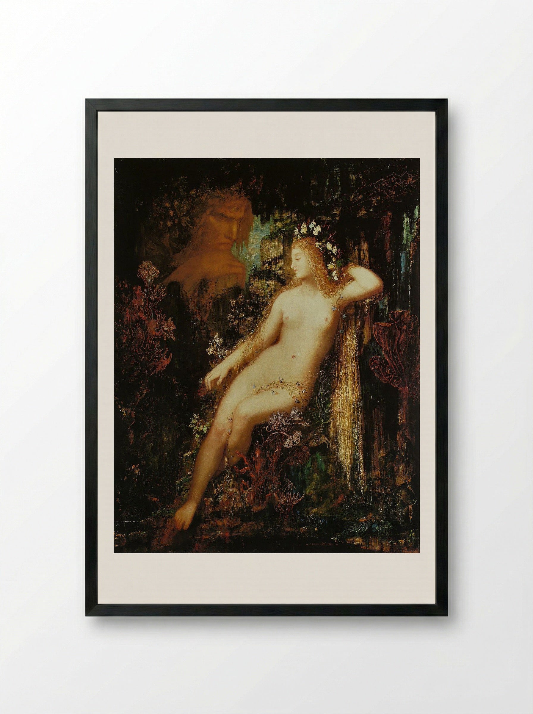 Galatea - Gustave Moreau - Framed Print Black
