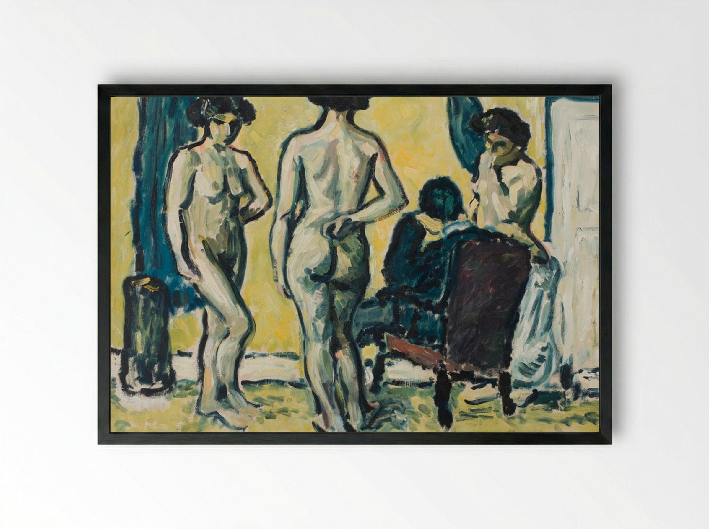 The Judgement of Paris - Harald Giersing - Framed Print Black