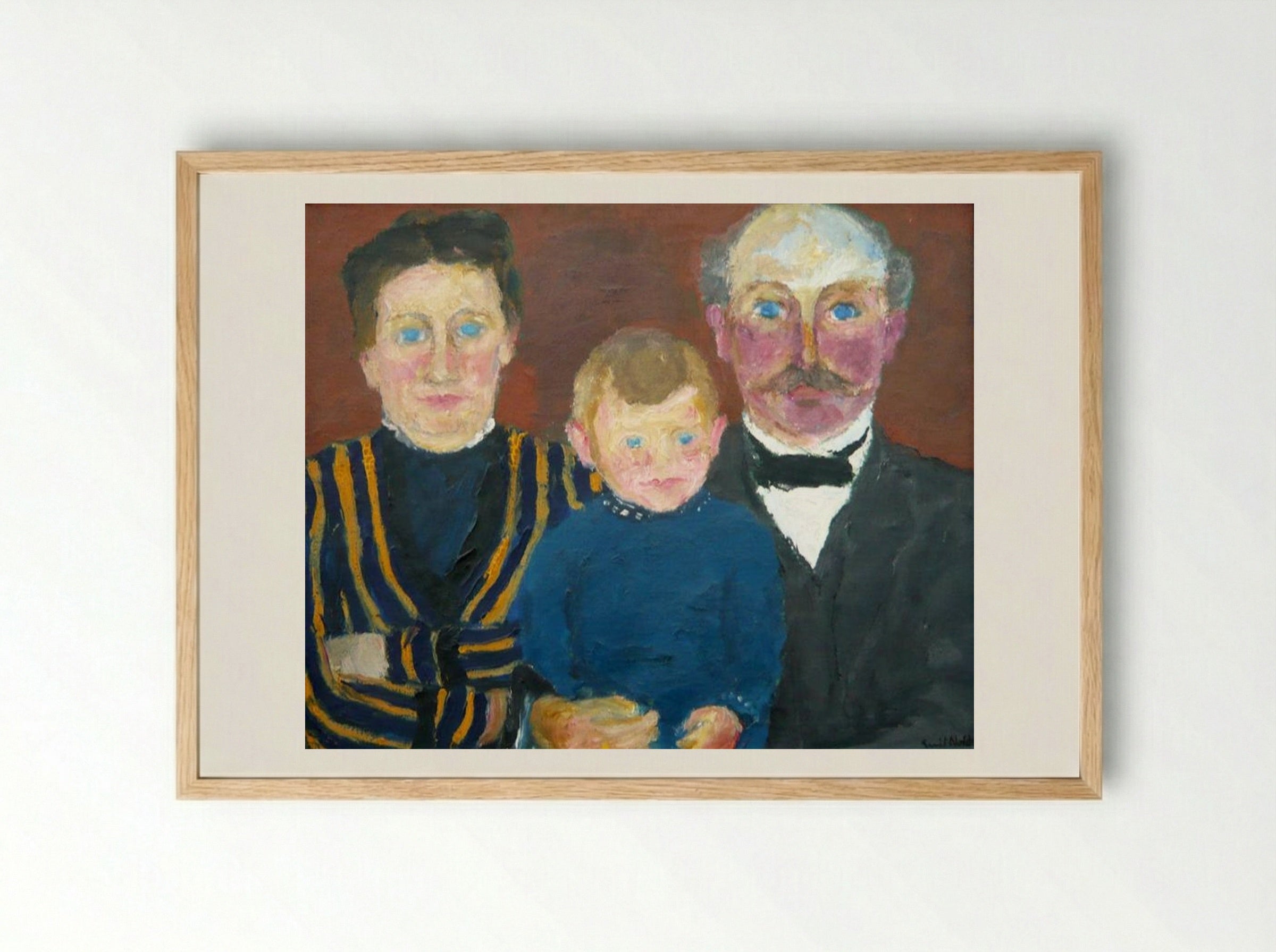 Bonnichsen Family - Emil Nolde - Framed Print Wood