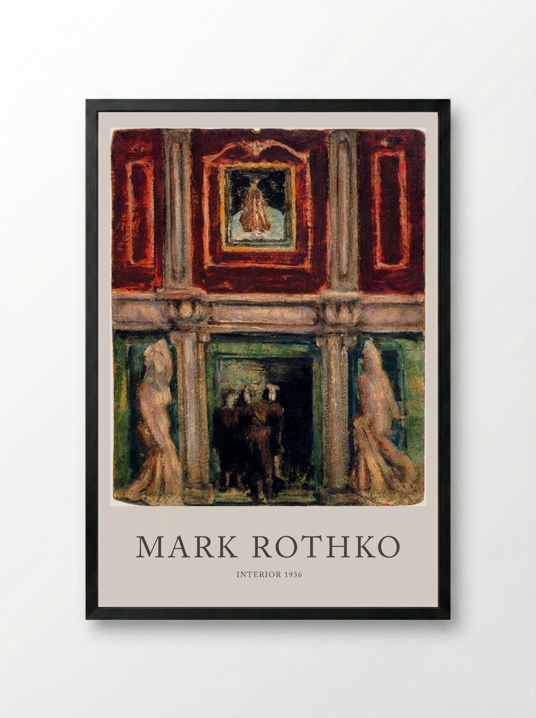 Interior - Mark Rothko - Framed Print Black