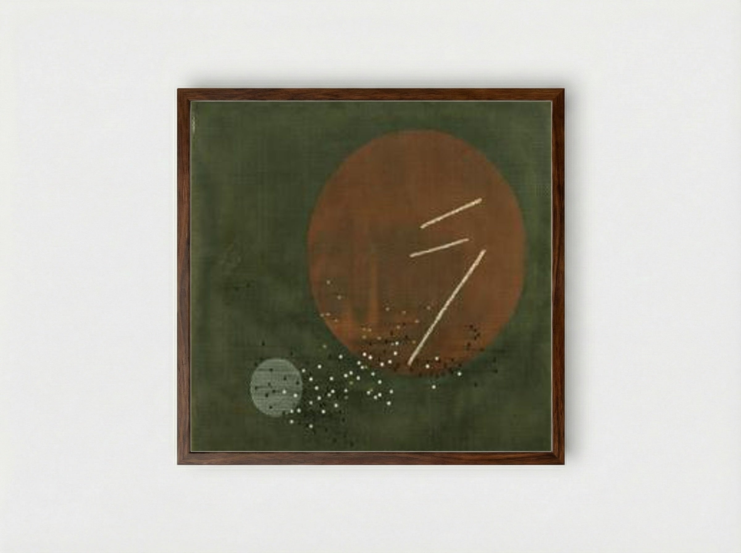 Space Modulator L3 - László Moholy-Nagy - Framed Print Dark Wood