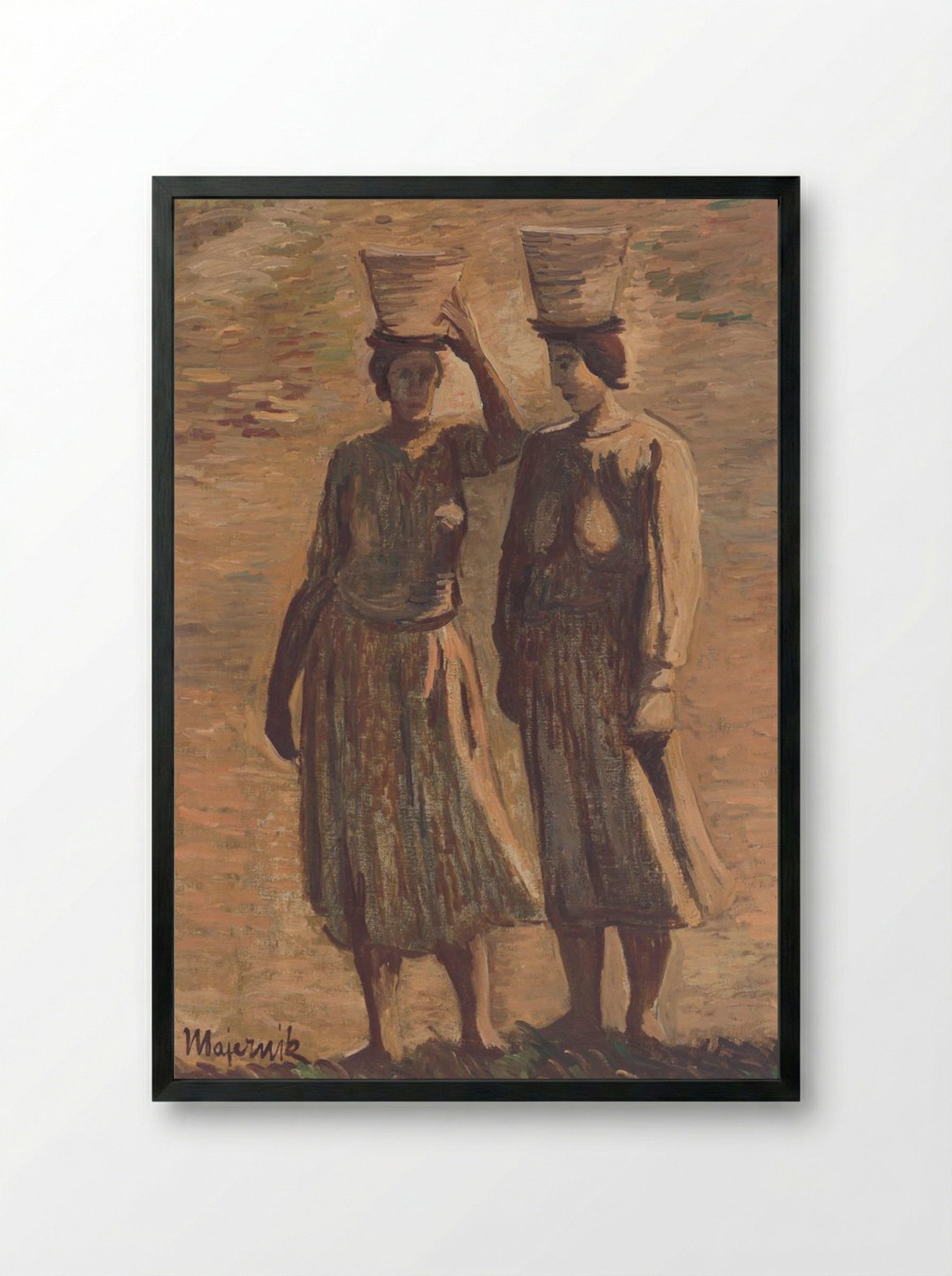 Water Bearers - Cyprián Majerník - Framed Print Black