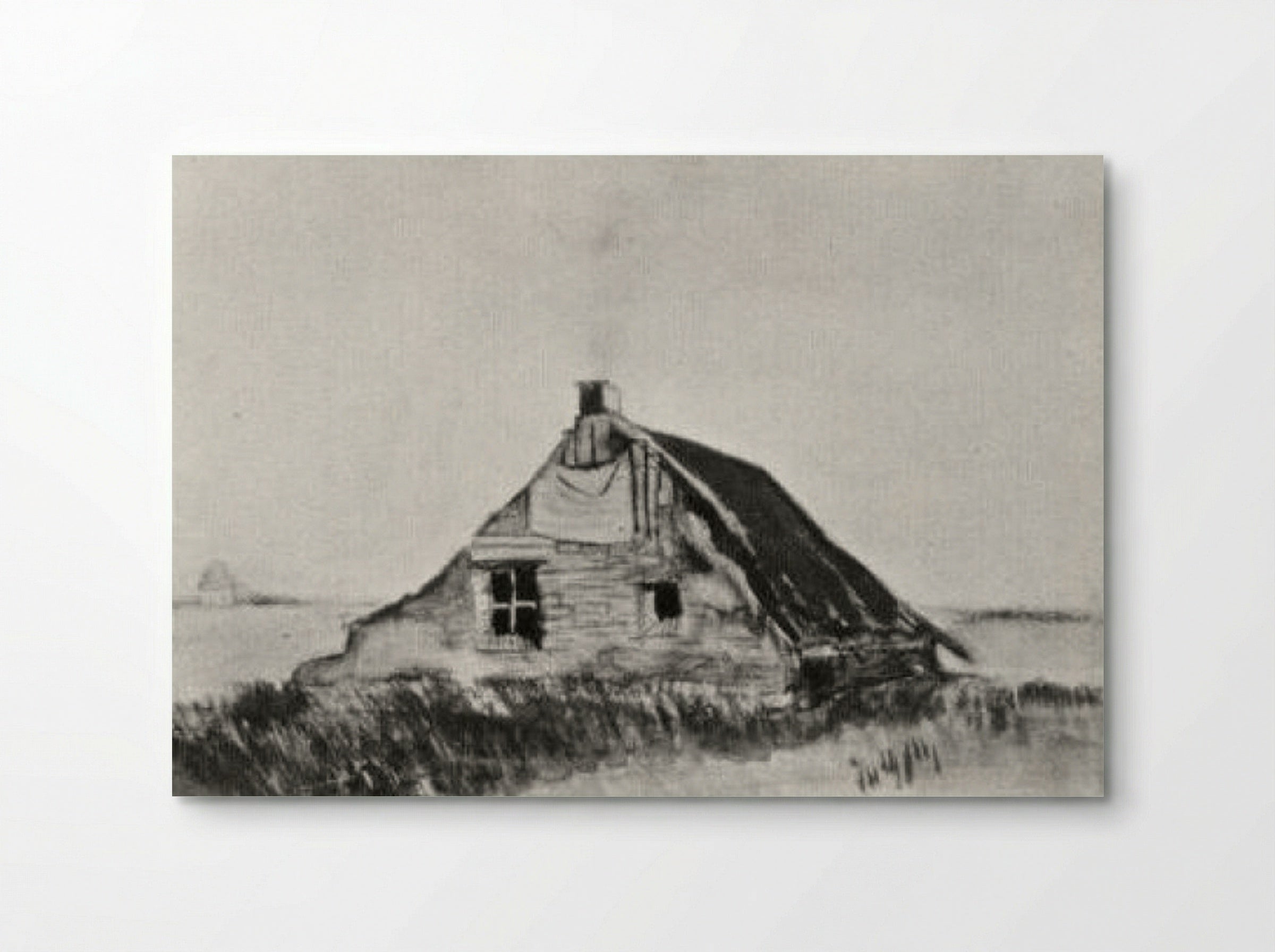 Farmhouse with Dark Roof - Vincent van Gogh - Poster