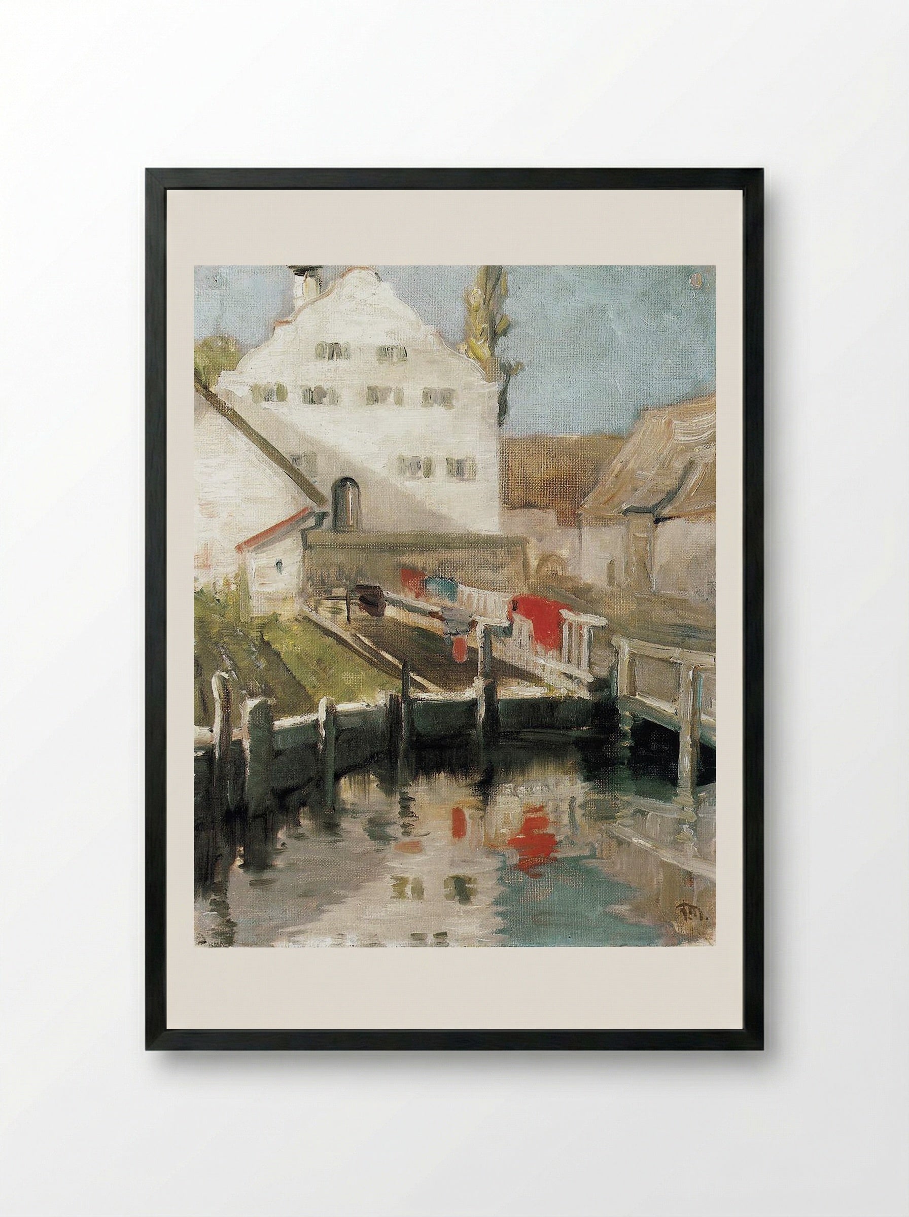 Indersdorf - Carl Moll - Framed Print Black
