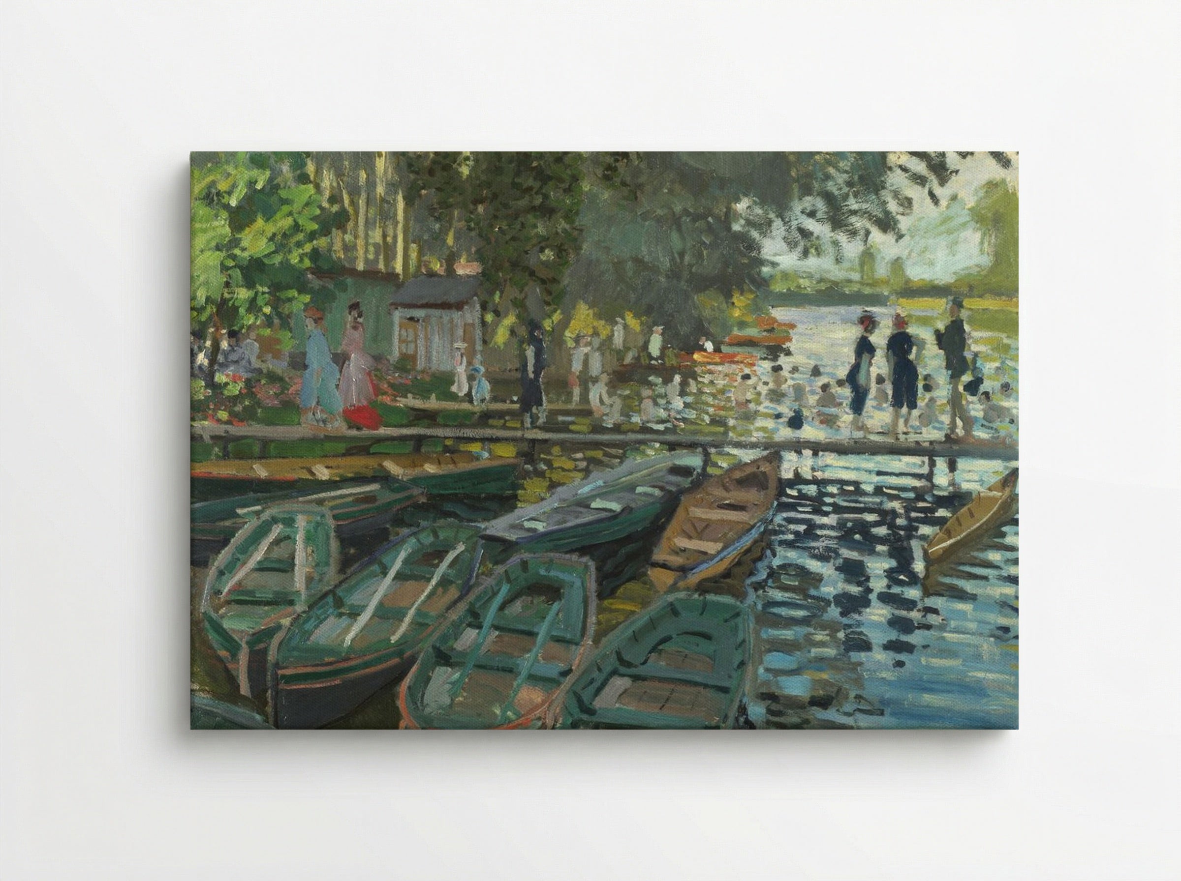 Bathers at La Grenouillère - Claude Monet - Canvas