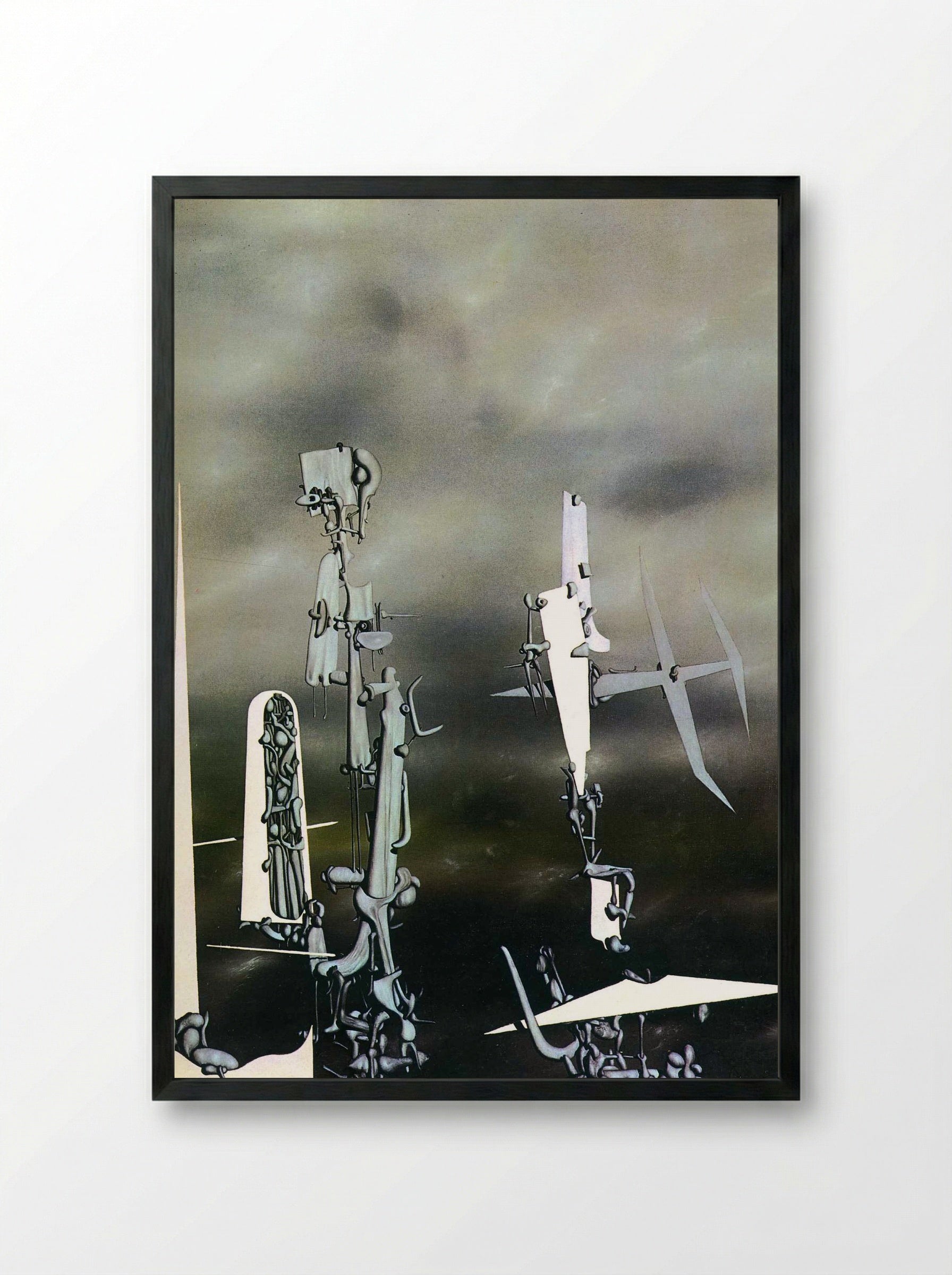 Phantoms - Yves Tanguy - Framed Print Black