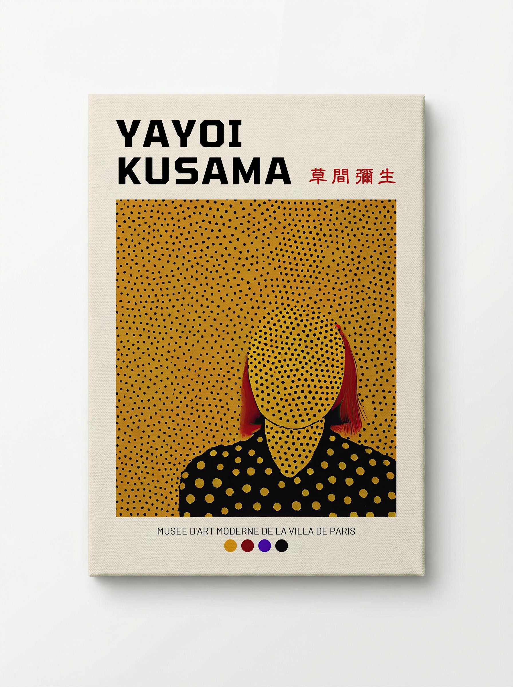 Untitled (Figure with Polka Dots) - Yayoi Kusama - Canvas