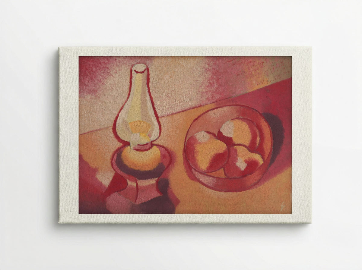 Still Life with a Lamp - Mikuláš Galanda - Canvas