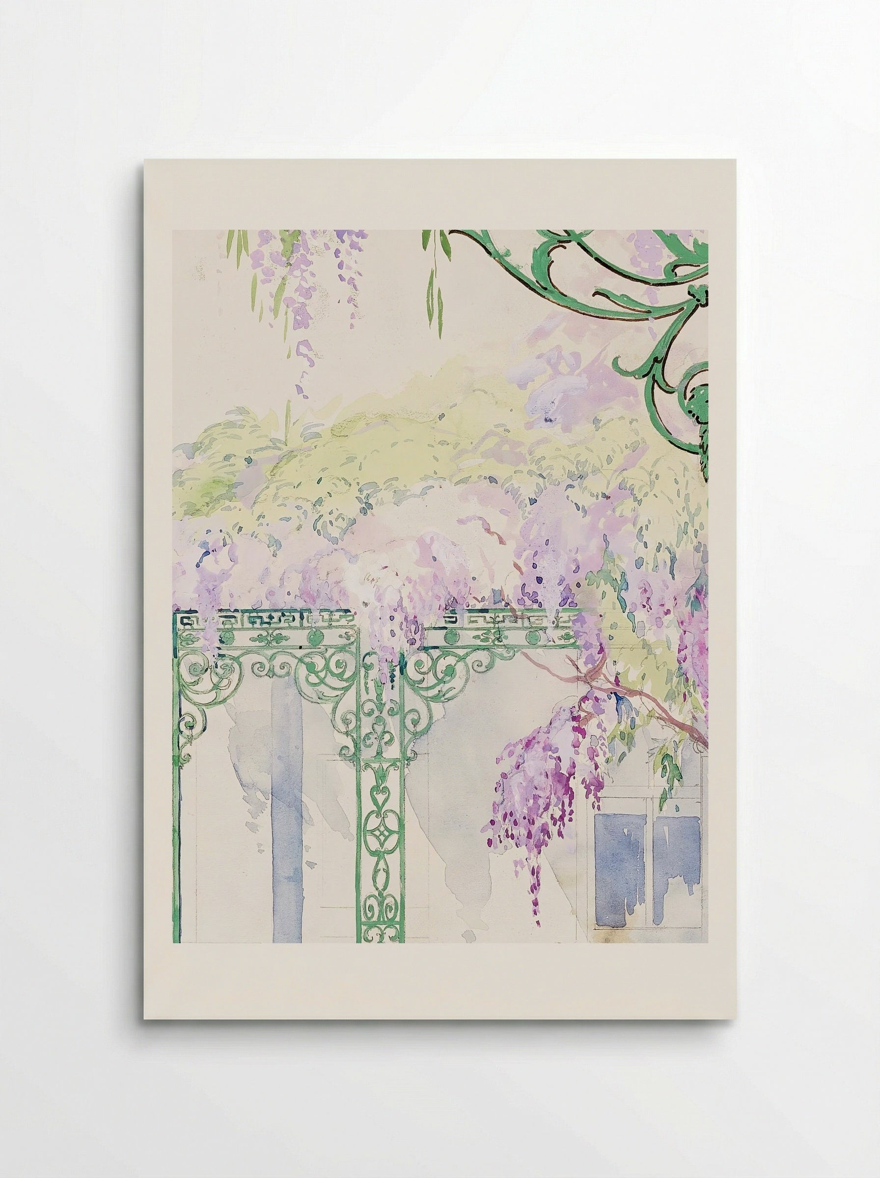 Cast Iron Porch Railing - Gilbert Sackerman - Poster