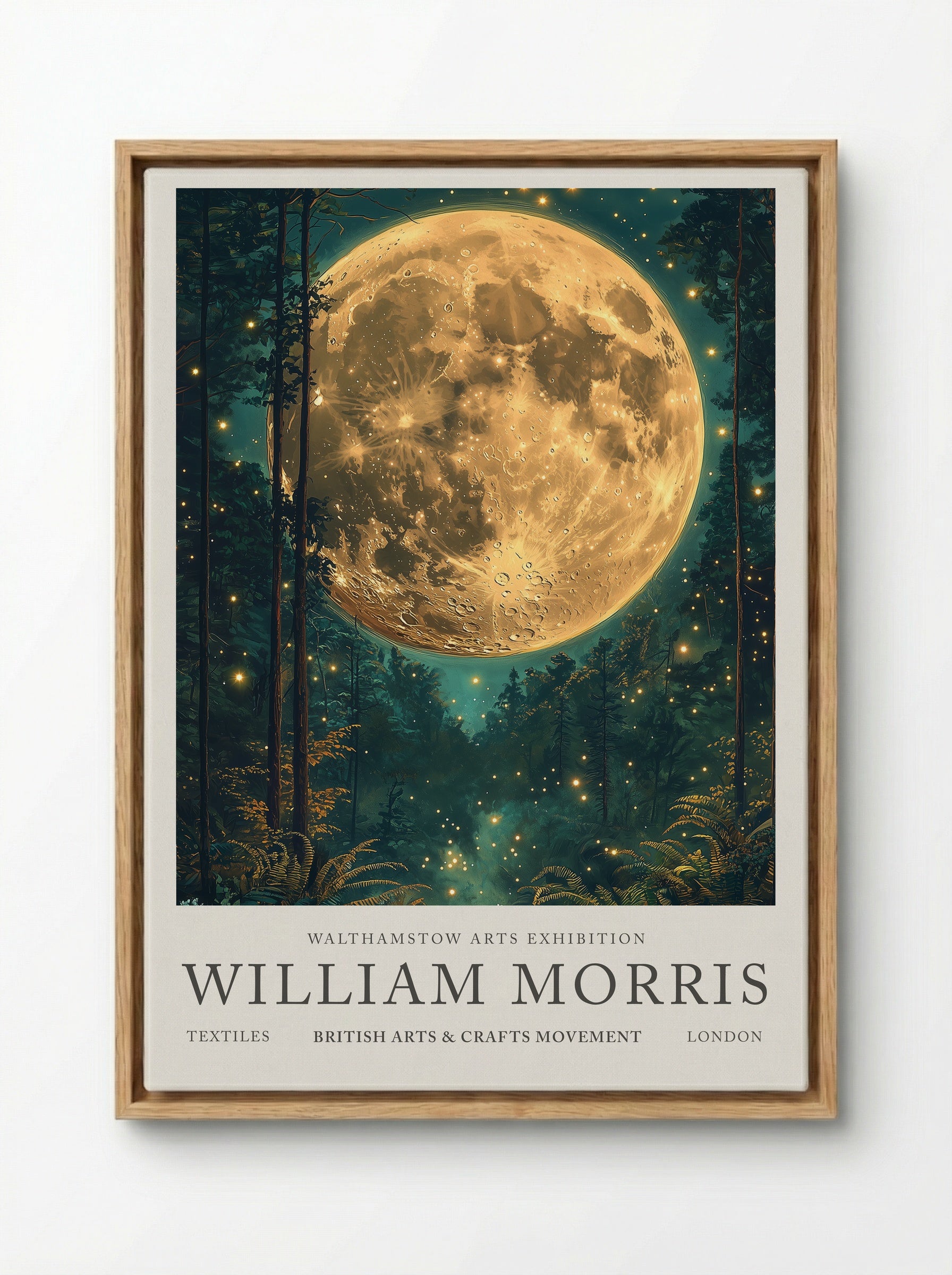 Moonlit Forest - William Morris