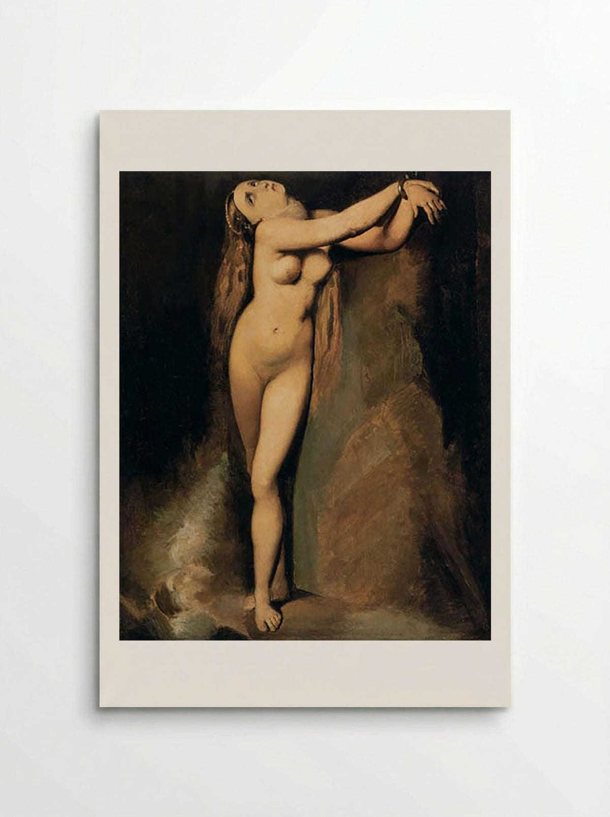 Angelica Saved by Ruggiero - Jean-Auguste-Dominique Ingres - Poster