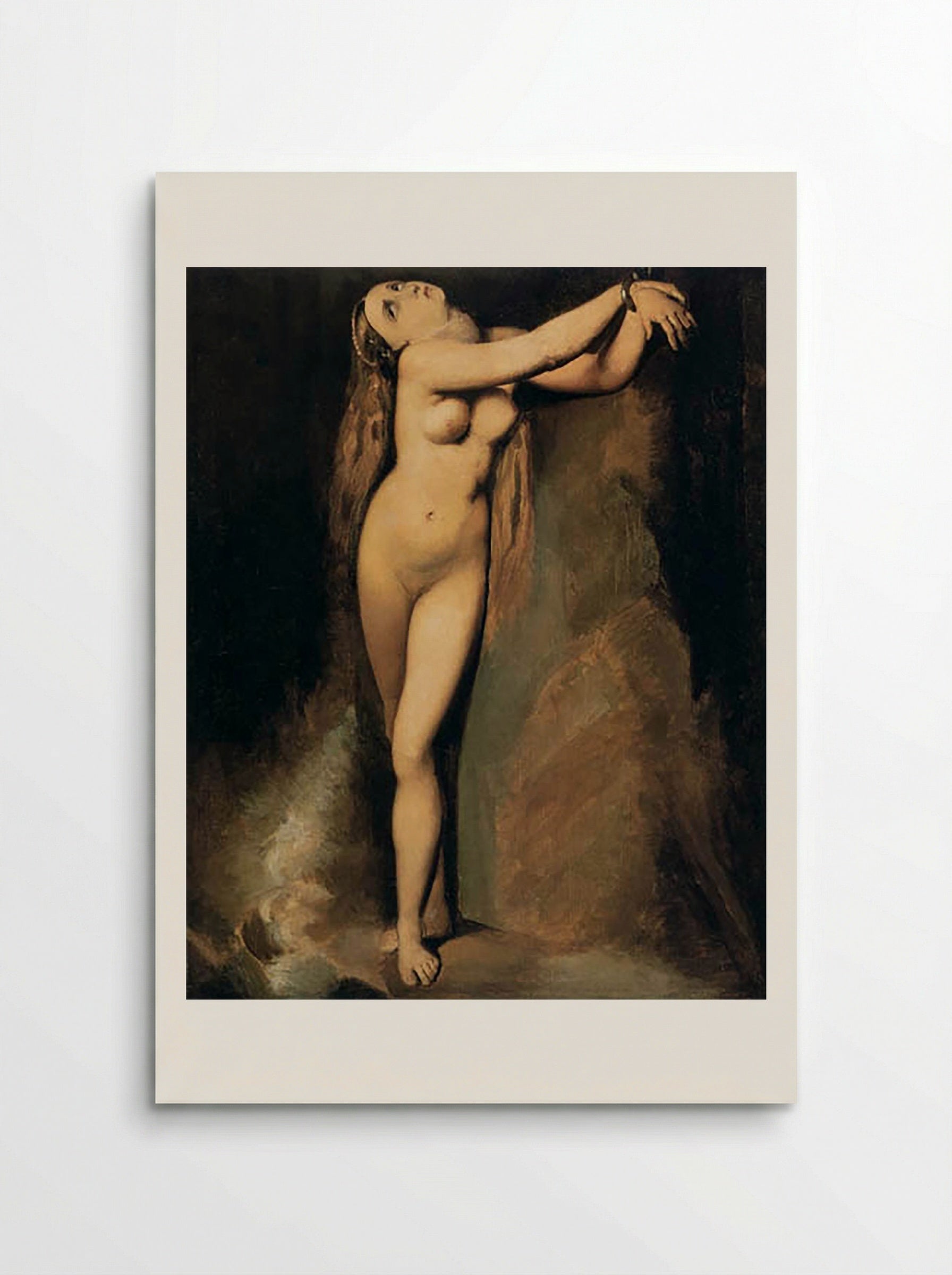 Angelica Saved by Ruggiero - Jean-Auguste-Dominique Ingres - Poster