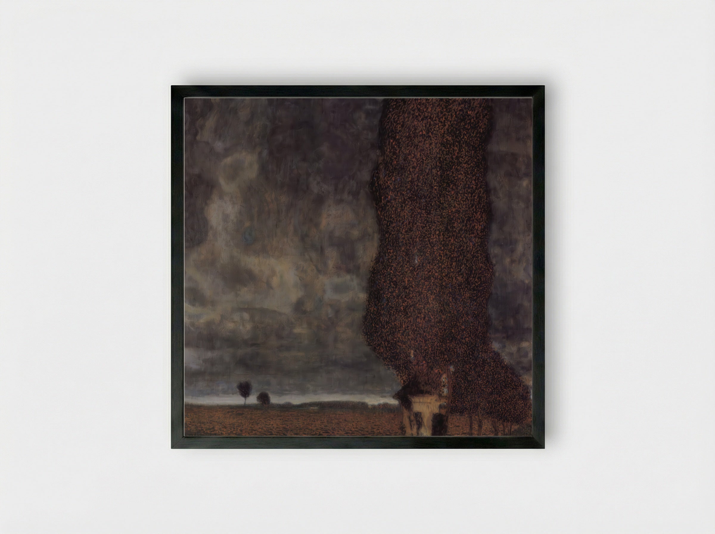 The Big Poplar II - Piet Mondrian - Framed Print Black