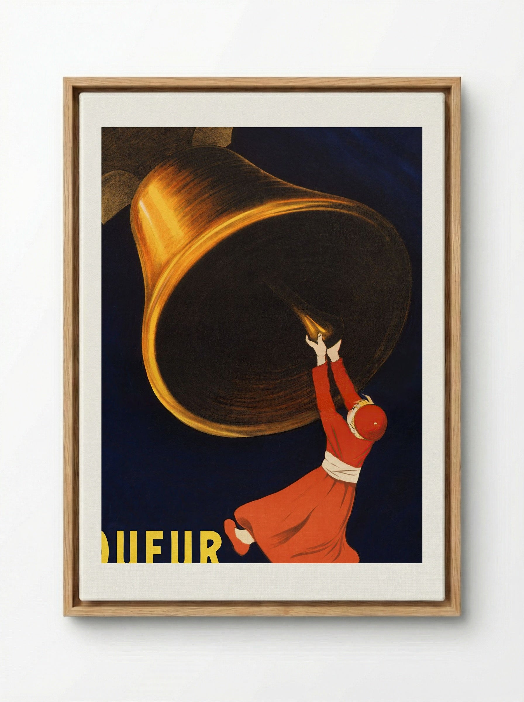 Angelus Liqueur des Salésiens de Dom Bosco - Leonetto Cappiello - Framed Canvas Wood
