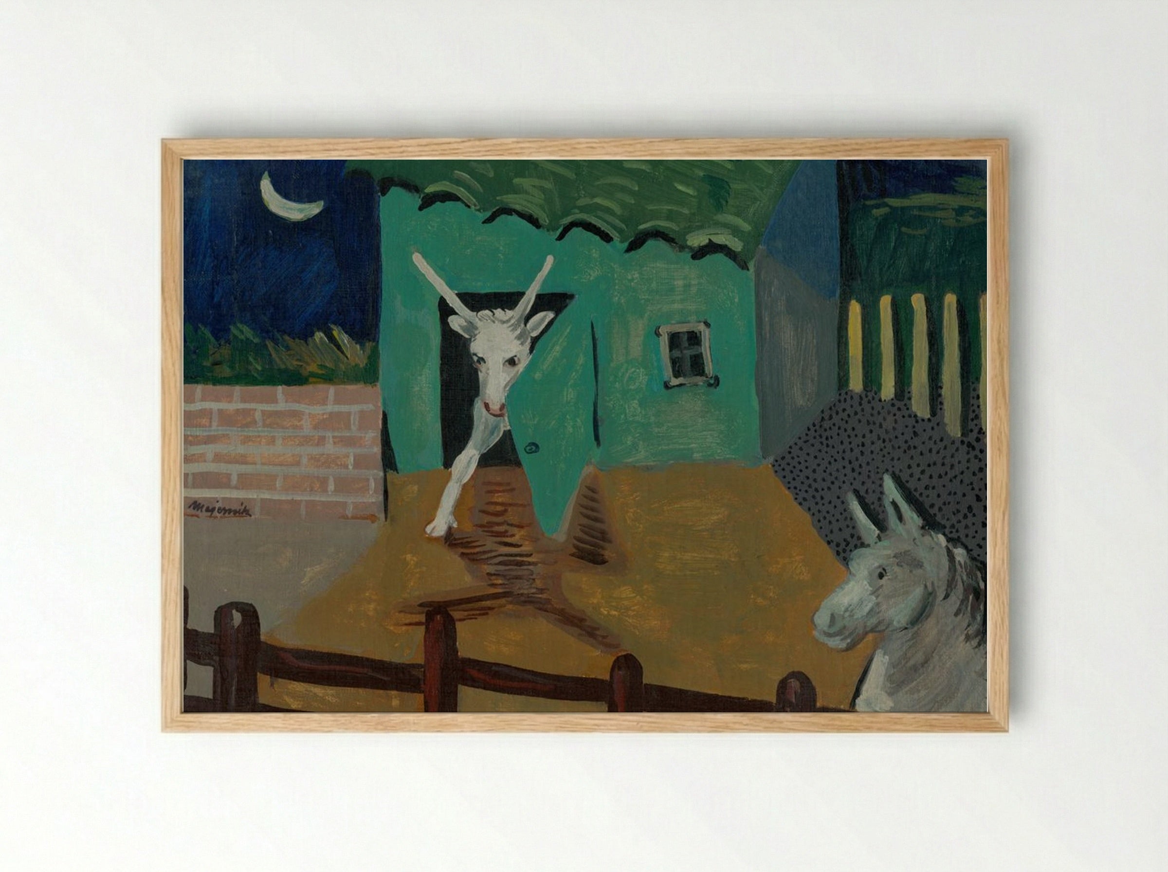 Yard - Cyprián Majerník - Framed Print Wood