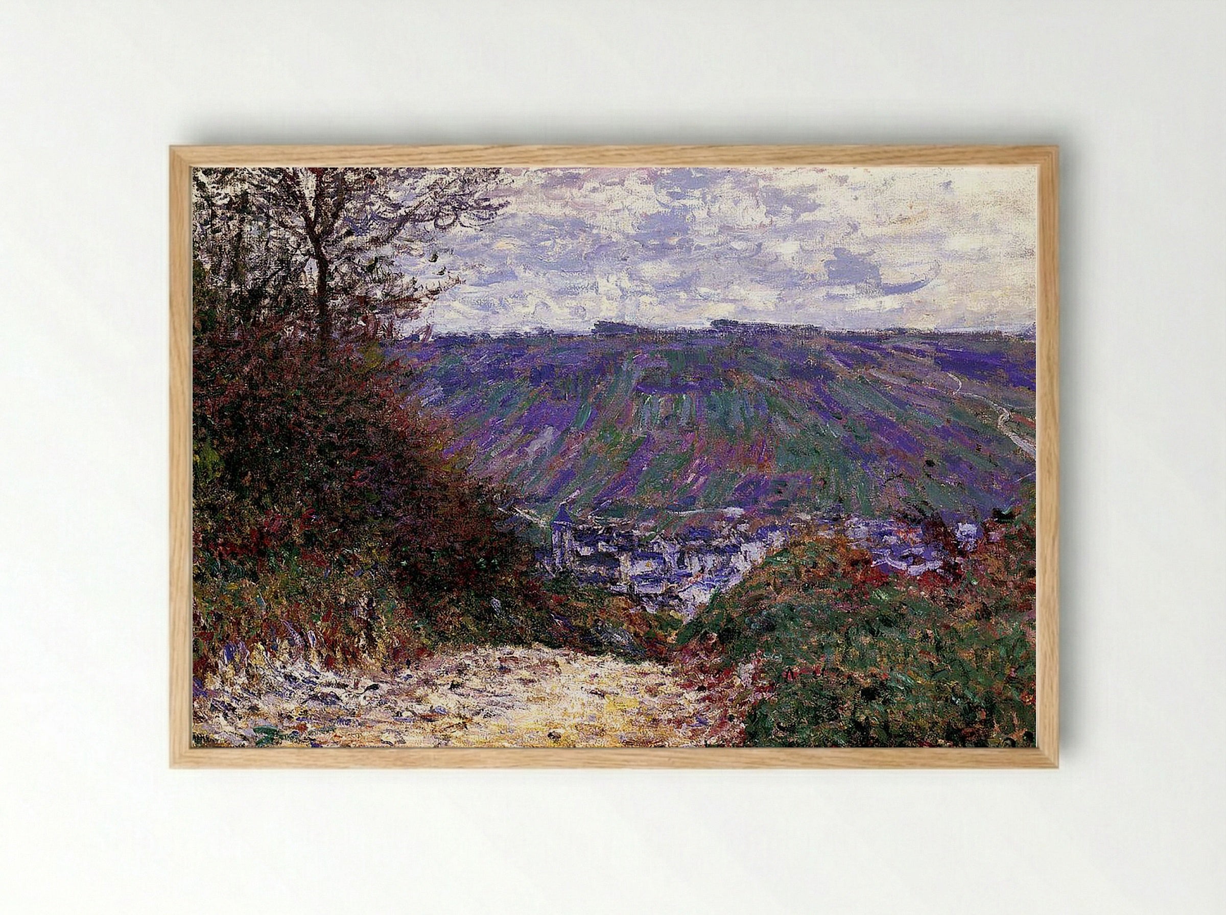 Path at Giverny - Claude Monet - Framed Print Wood