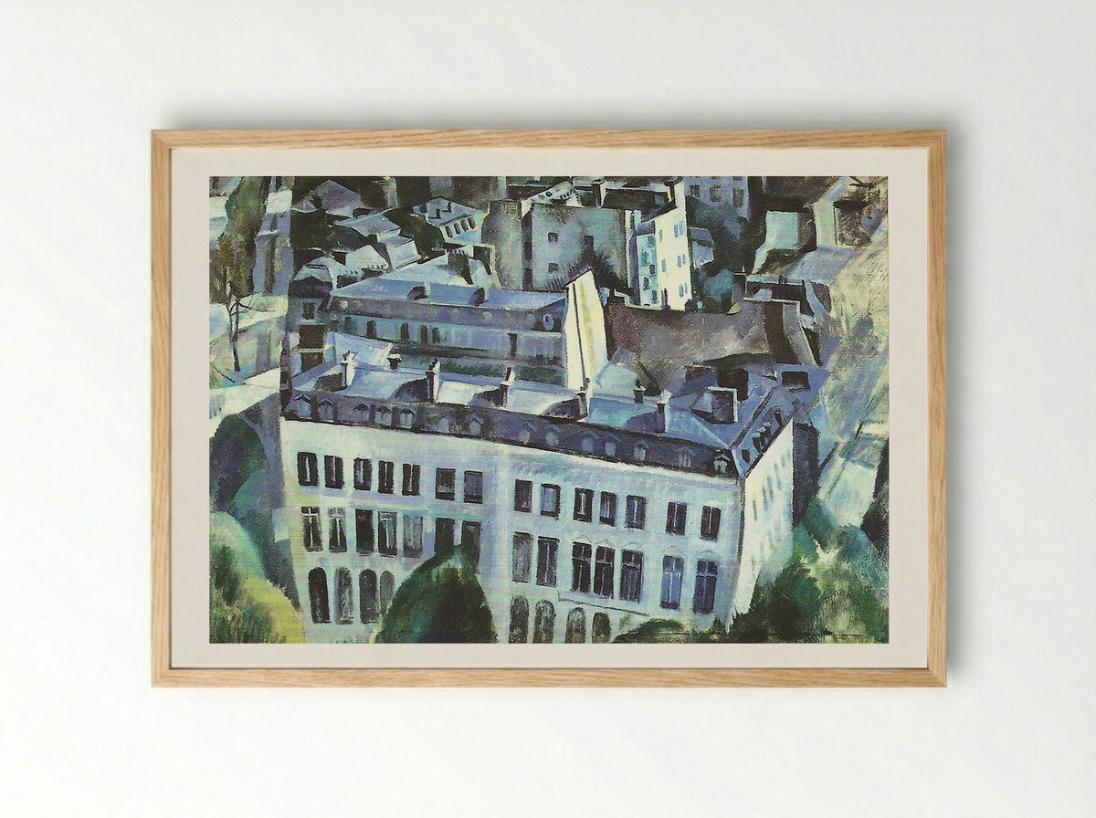 Study for The City - Robert Delaunay - Framed Print Wood