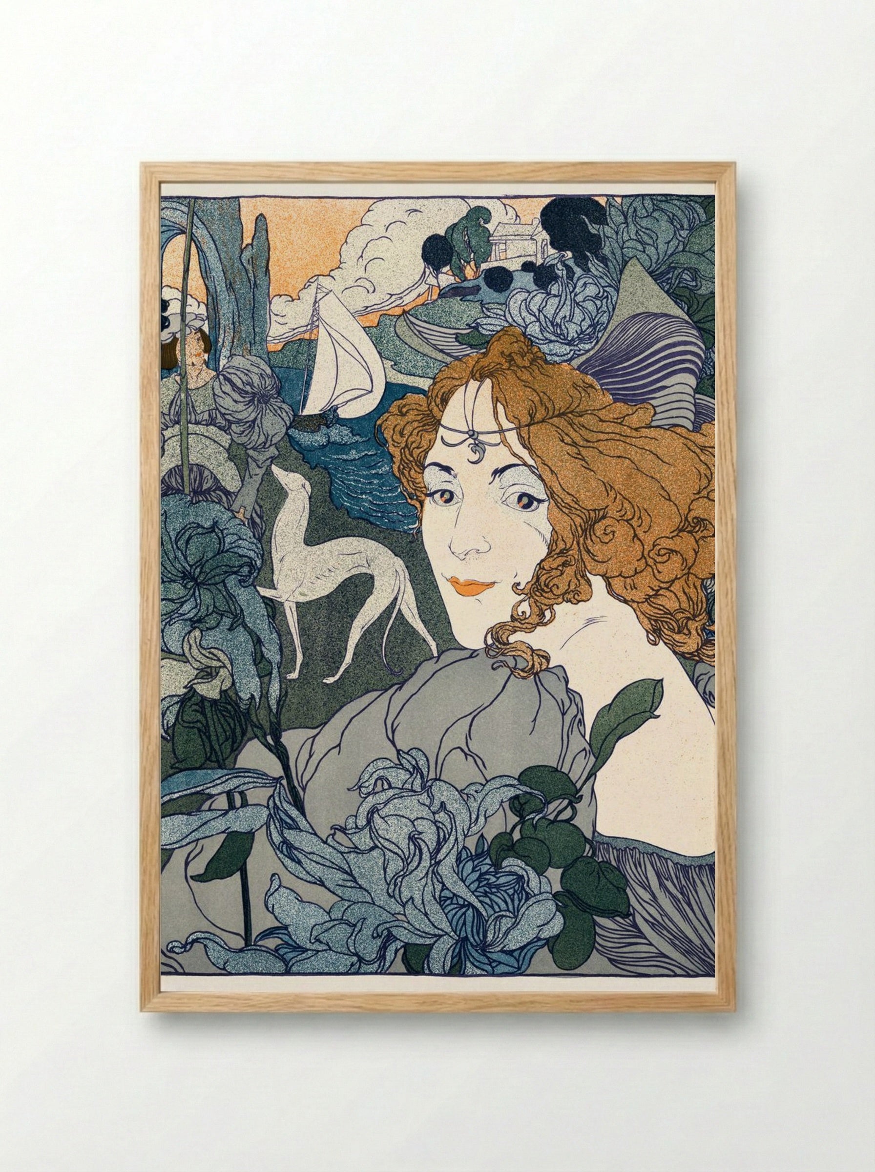 Retour - Georges de Feure - Framed Print Wood
