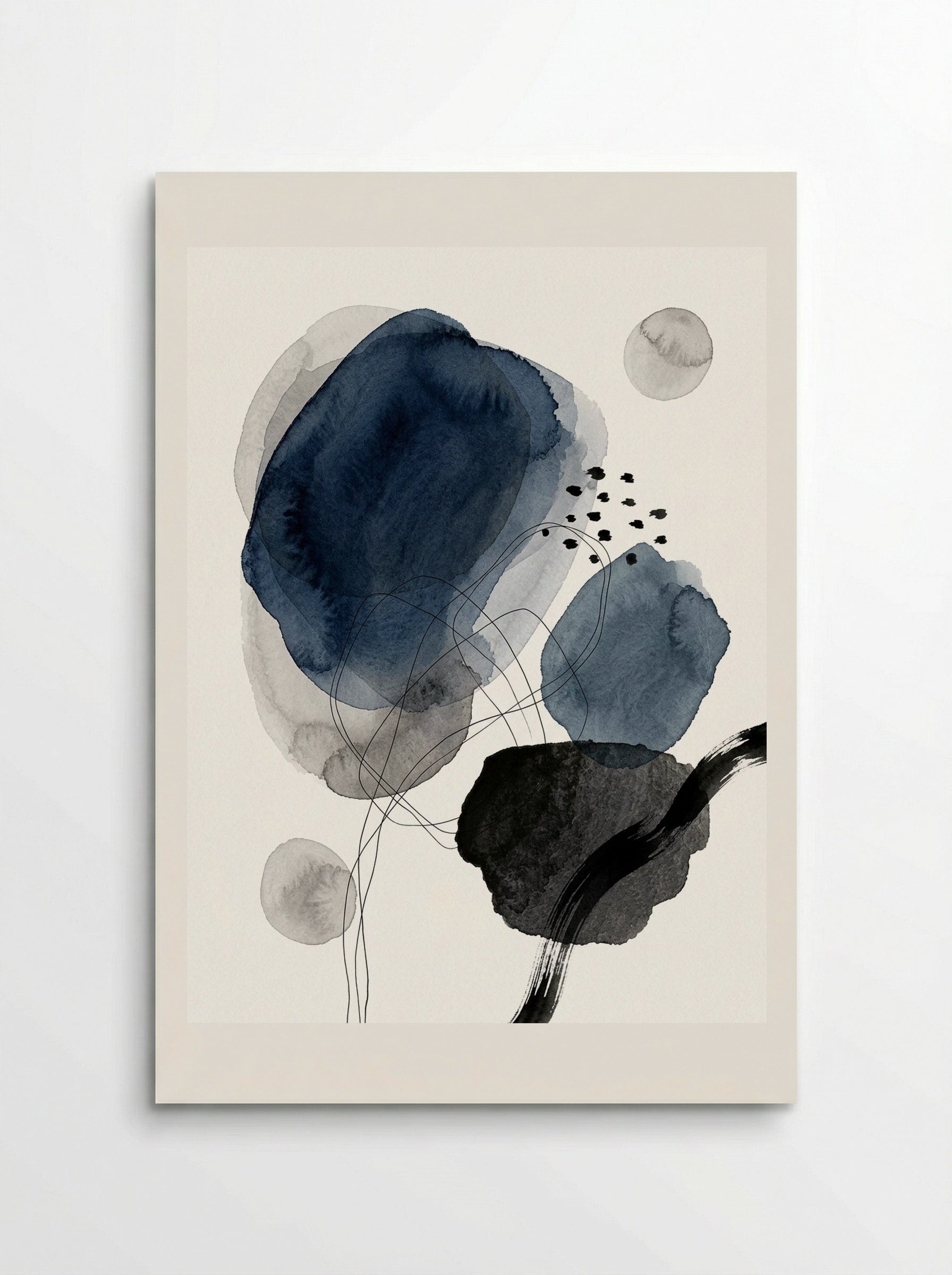 Indigo Echoes Poster - Poster