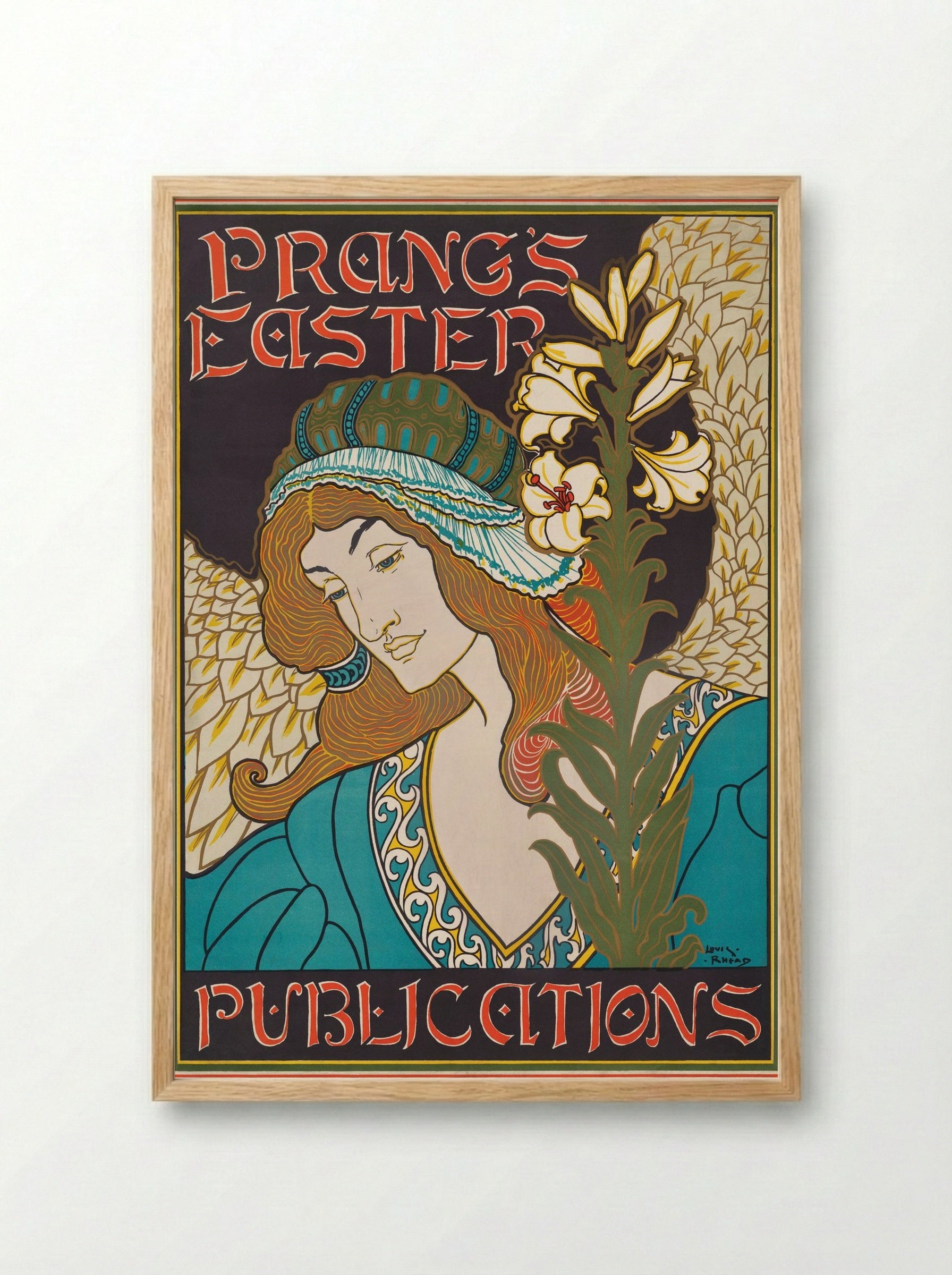 Prang's Easter Publications - Louis Rhead - Framed Print Wood