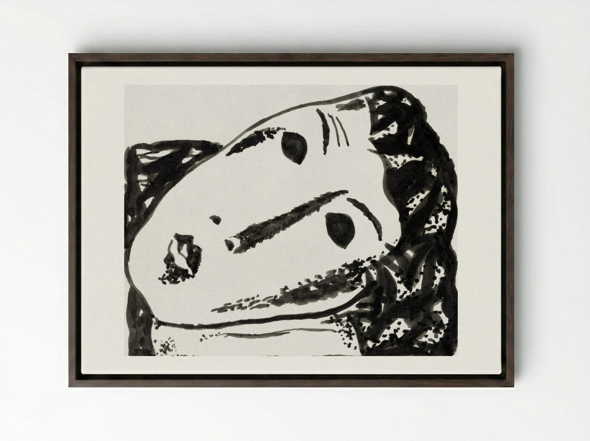 Vignette for 'L'art Hollandais contemporain' - Gustave De Smet - Framed Canvas Dark Wood